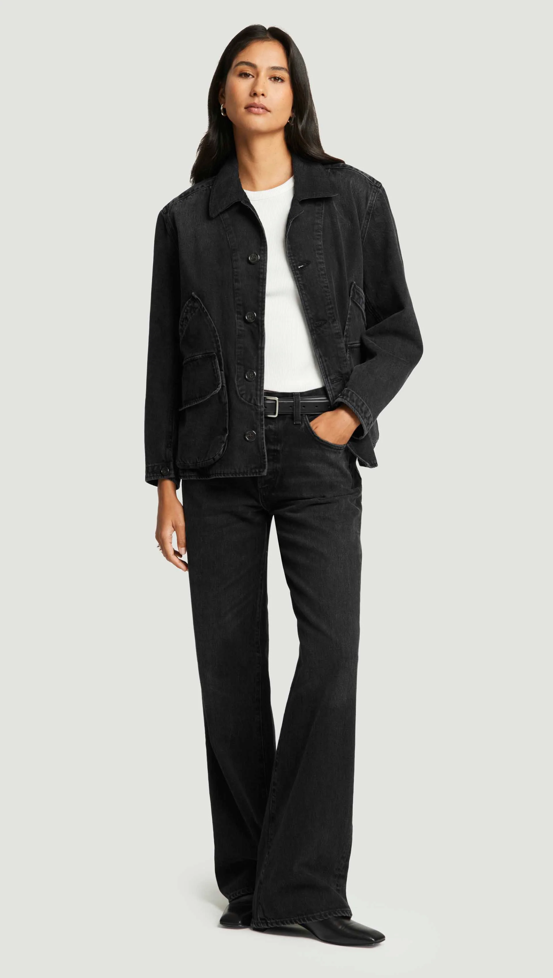 Abra Work Jacket in Regenerative Cotton | Metropolis - Image 3