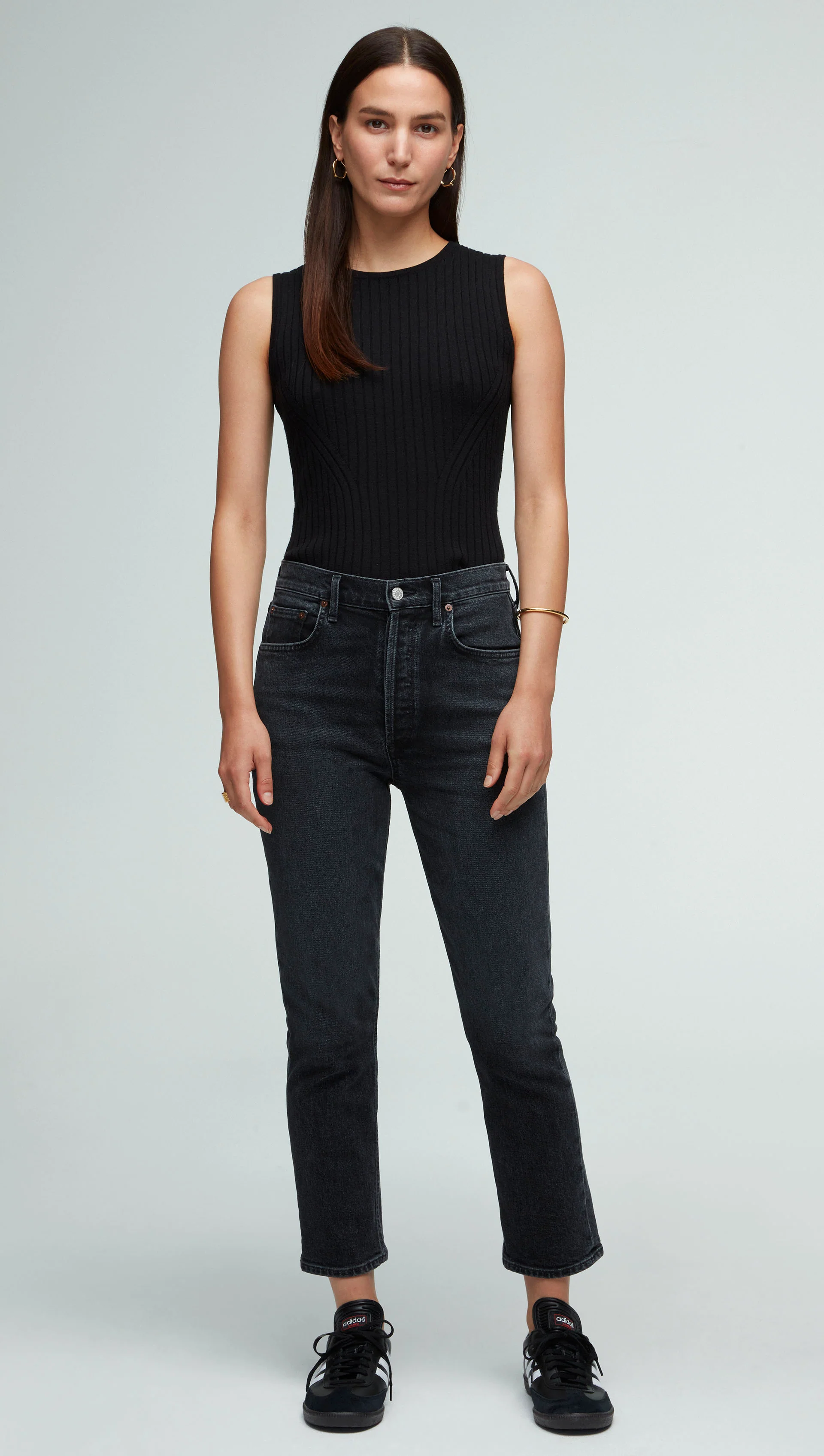 AGOLDE x Riley High Rise Straight Crop | Calculate - Image 4