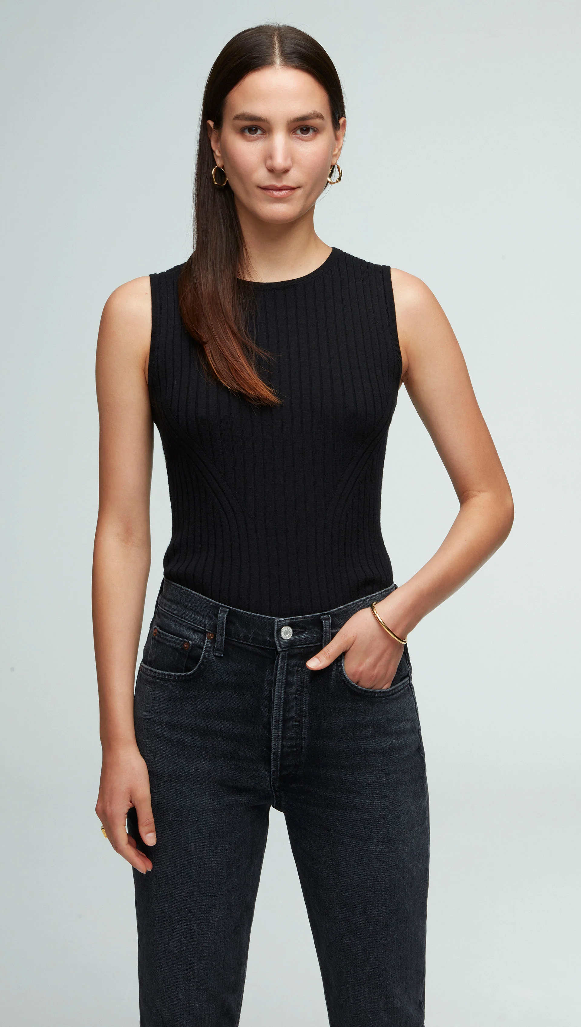 AGOLDE x Riley High Rise Straight Crop | Calculate - Image 6