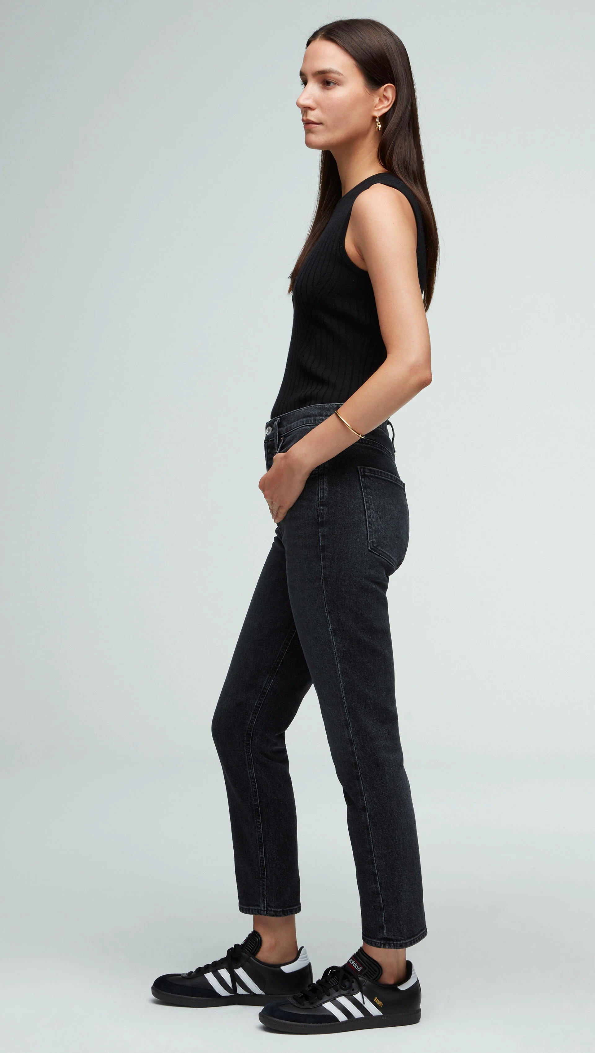 AGOLDE x Riley High Rise Straight Crop | Calculate - Image 8