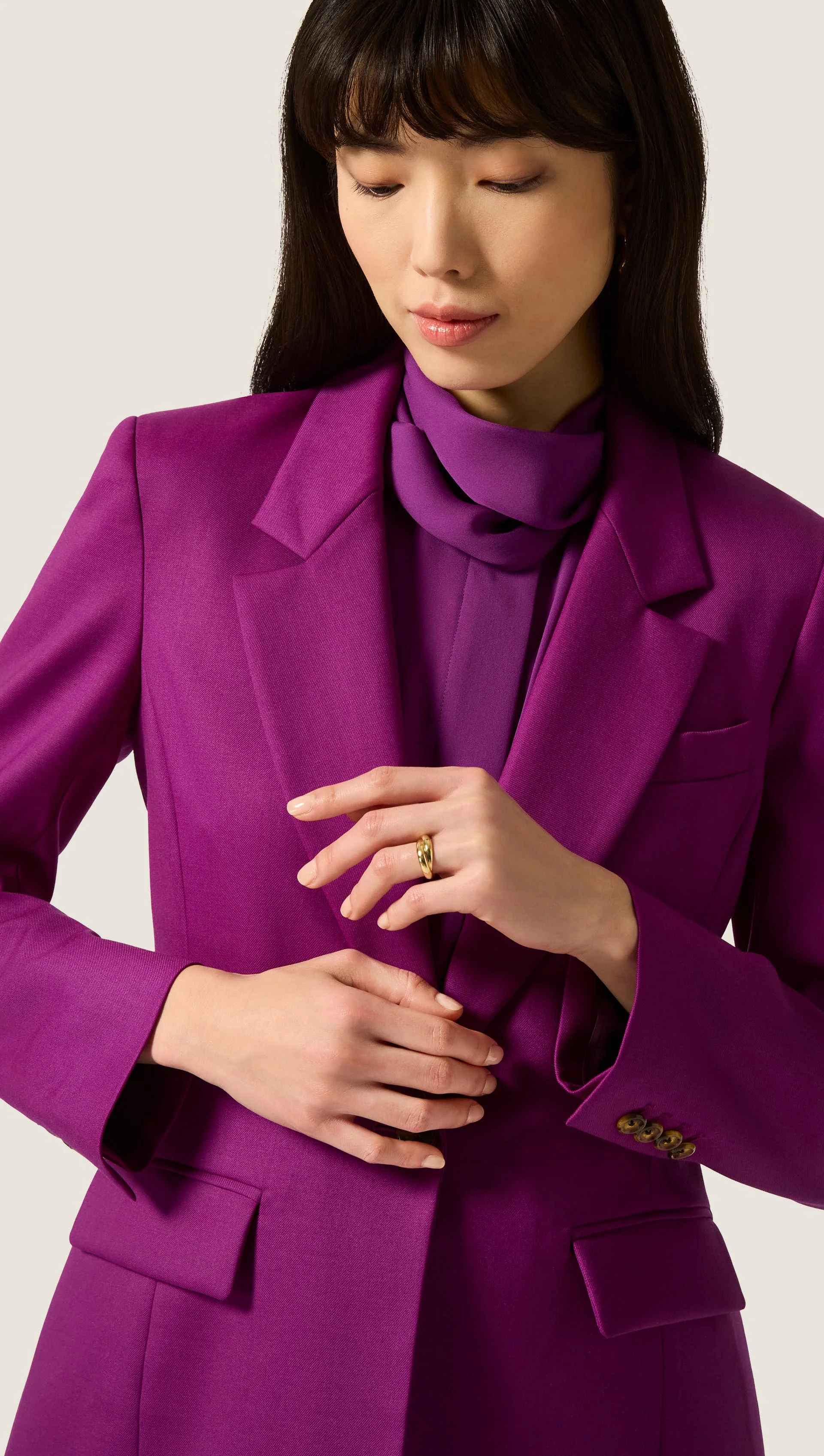 Astor Blazer in Seasonless Wool | Violet - Image 5