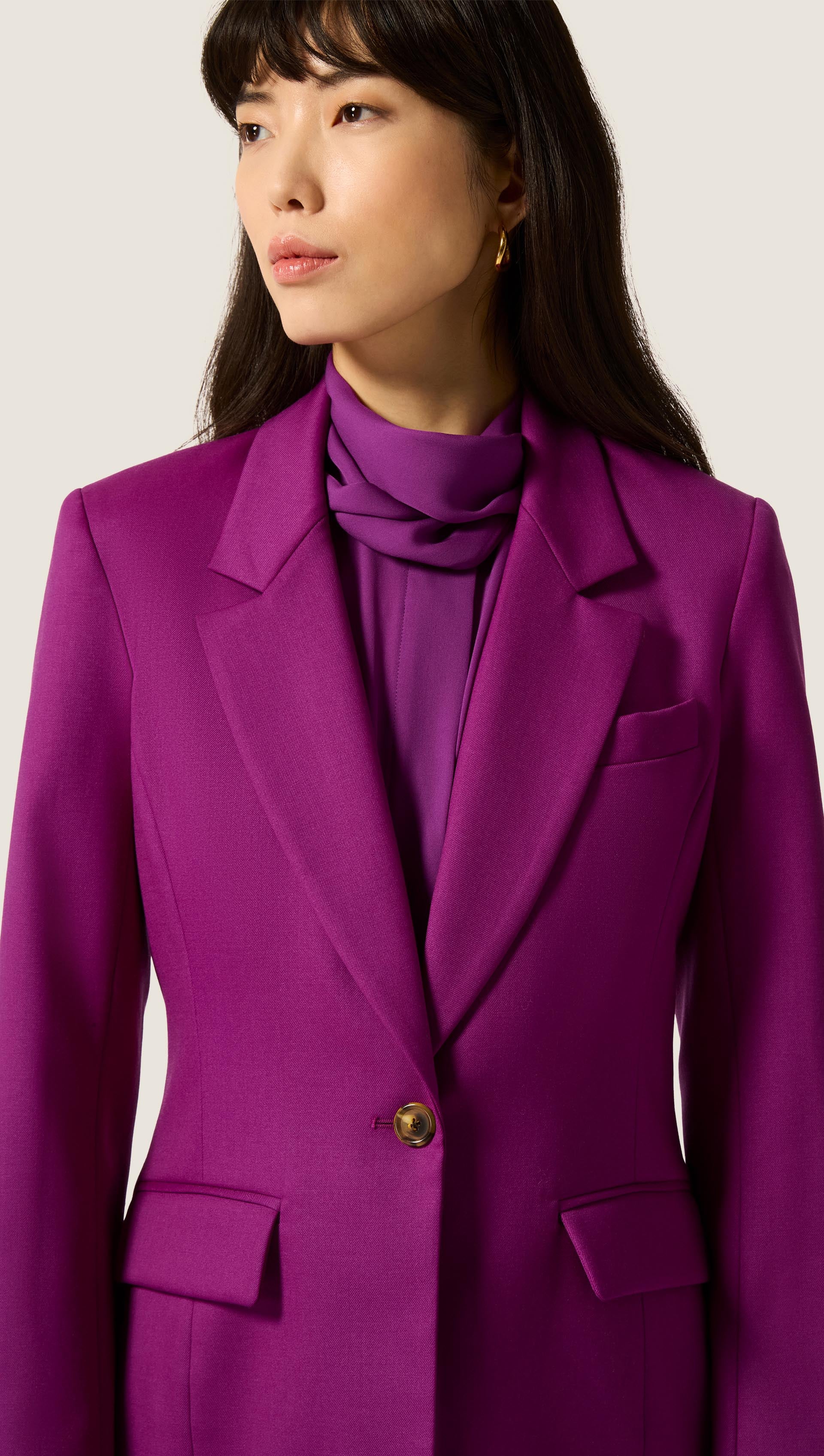 Astor Blazer in Seasonless Wool | Violet - Image 6