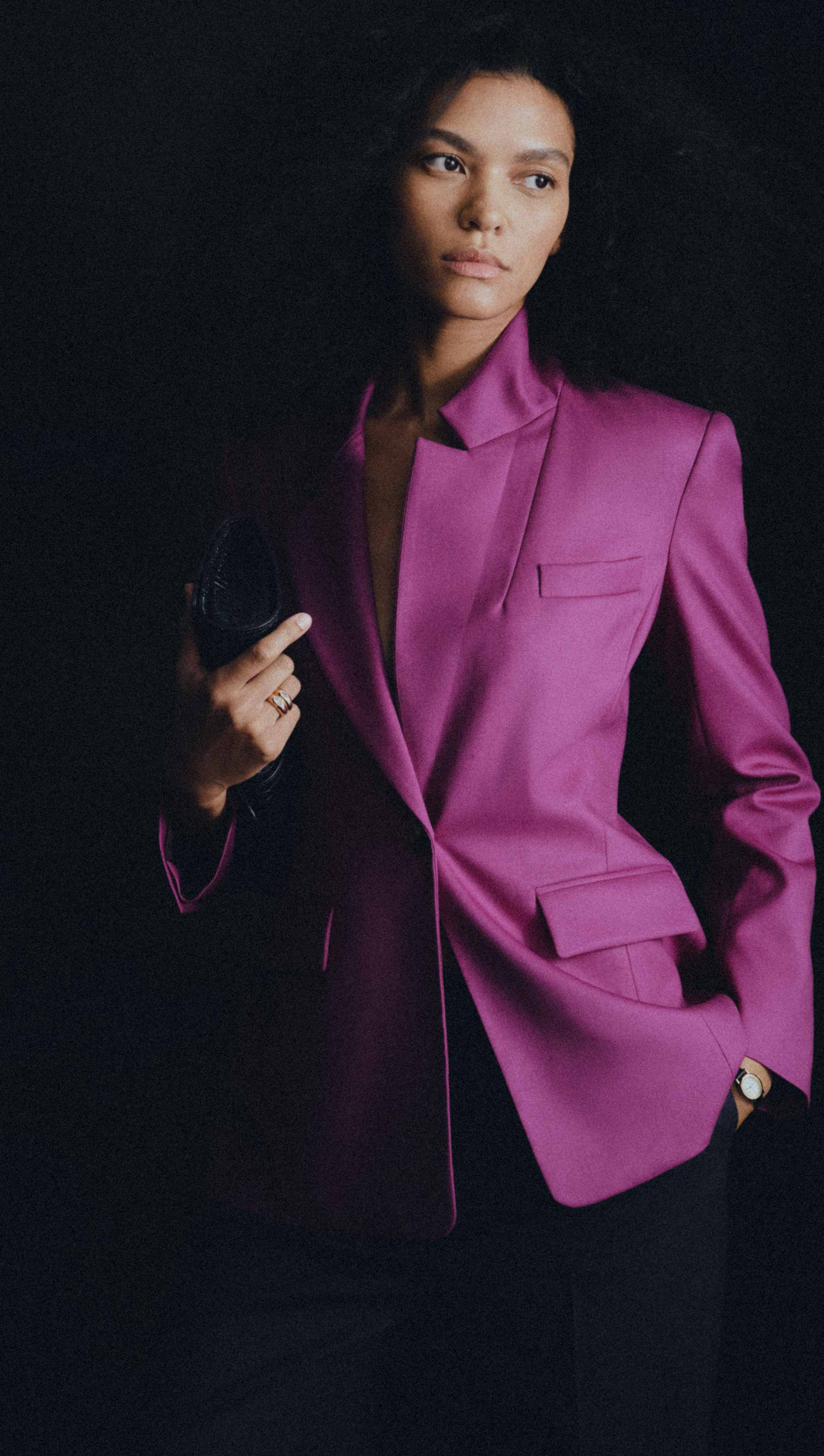 Astor Blazer in Seasonless Wool | Violet - Image 9