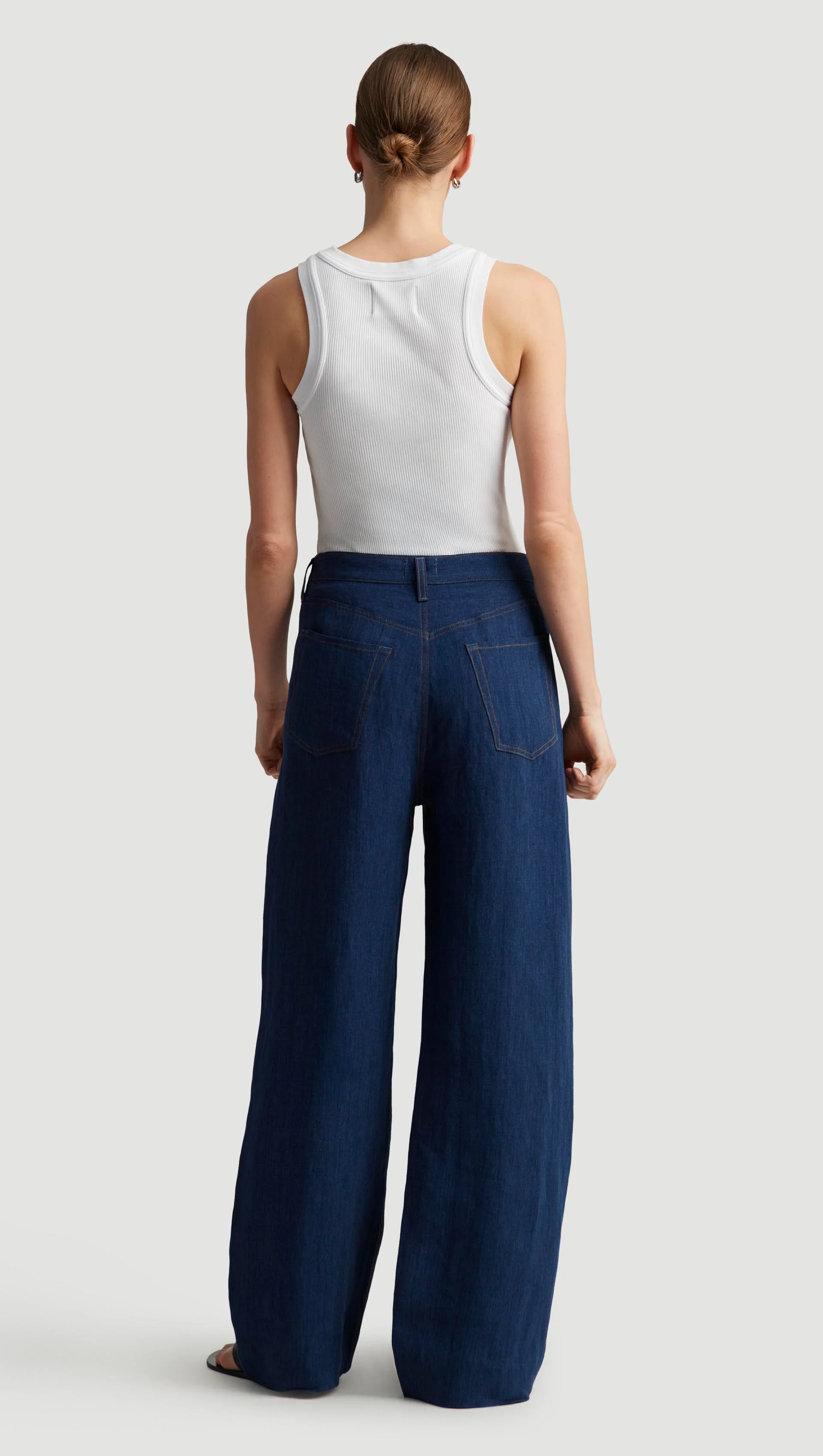 Ayla Baggy in Linen | Denim - Image 5