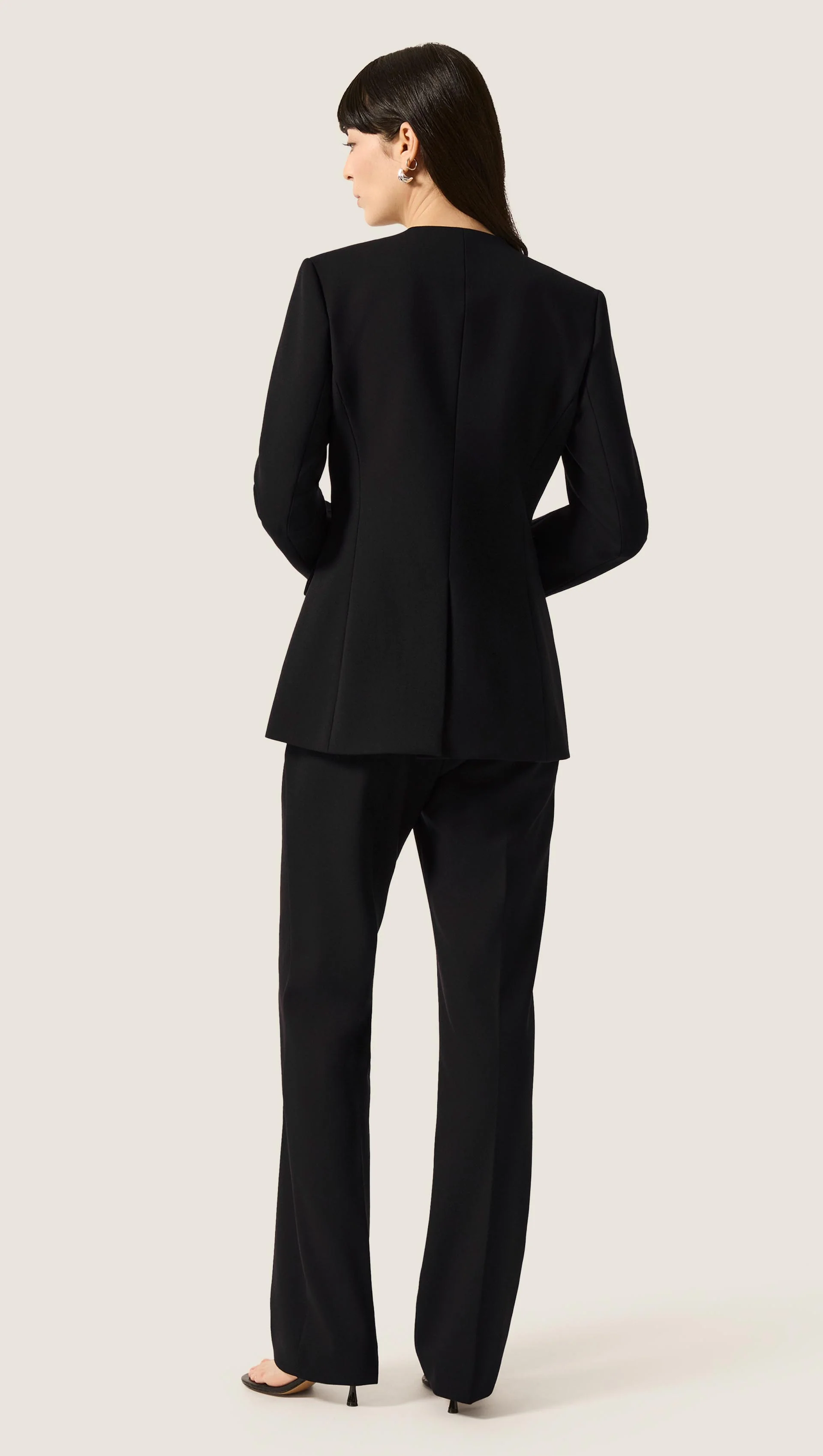 Baxter Blazer in Heavy Wool Twill | Black - Image 6