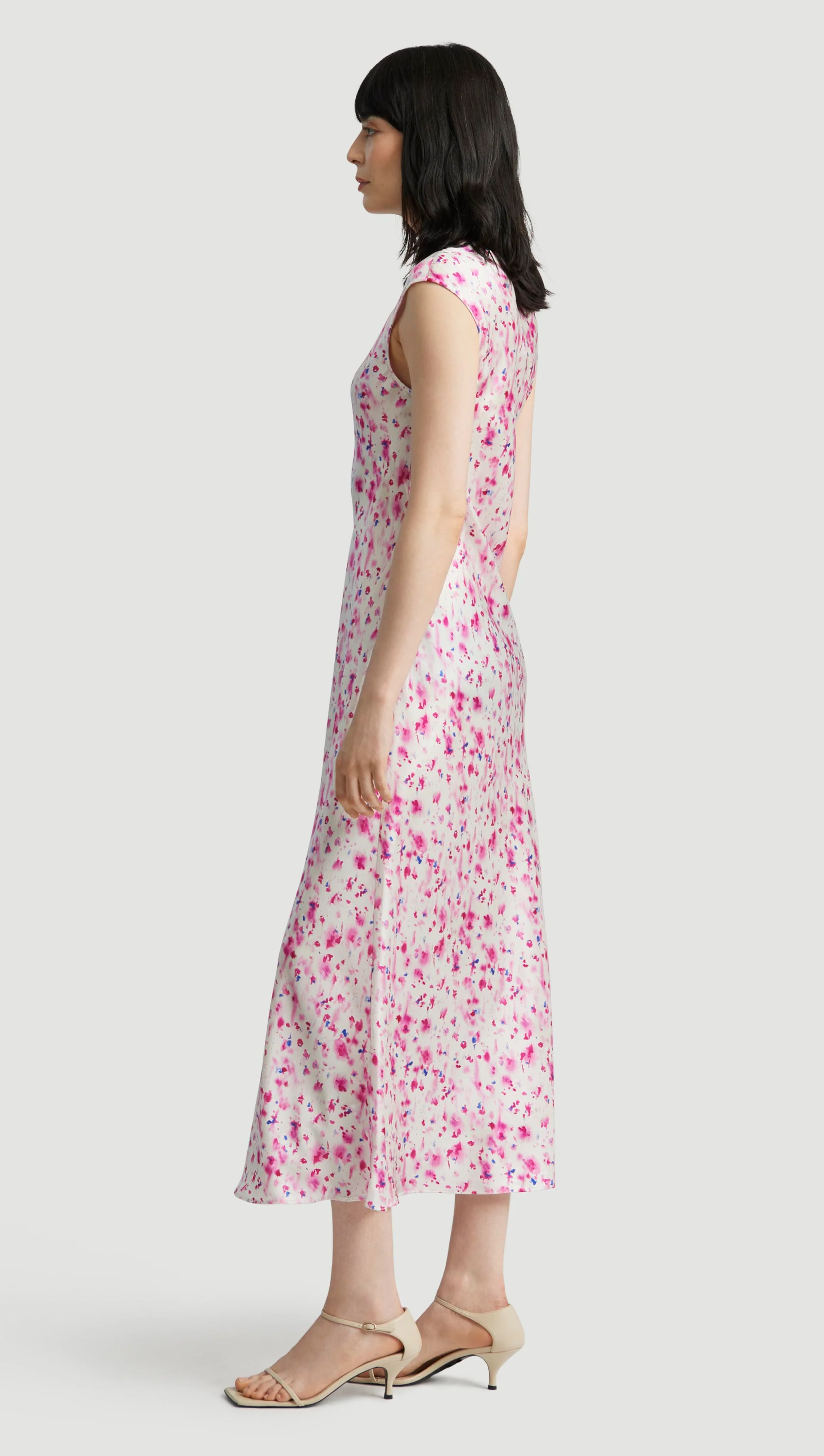 Bias Dress in Silk Charmeuse | Flora - Image 3