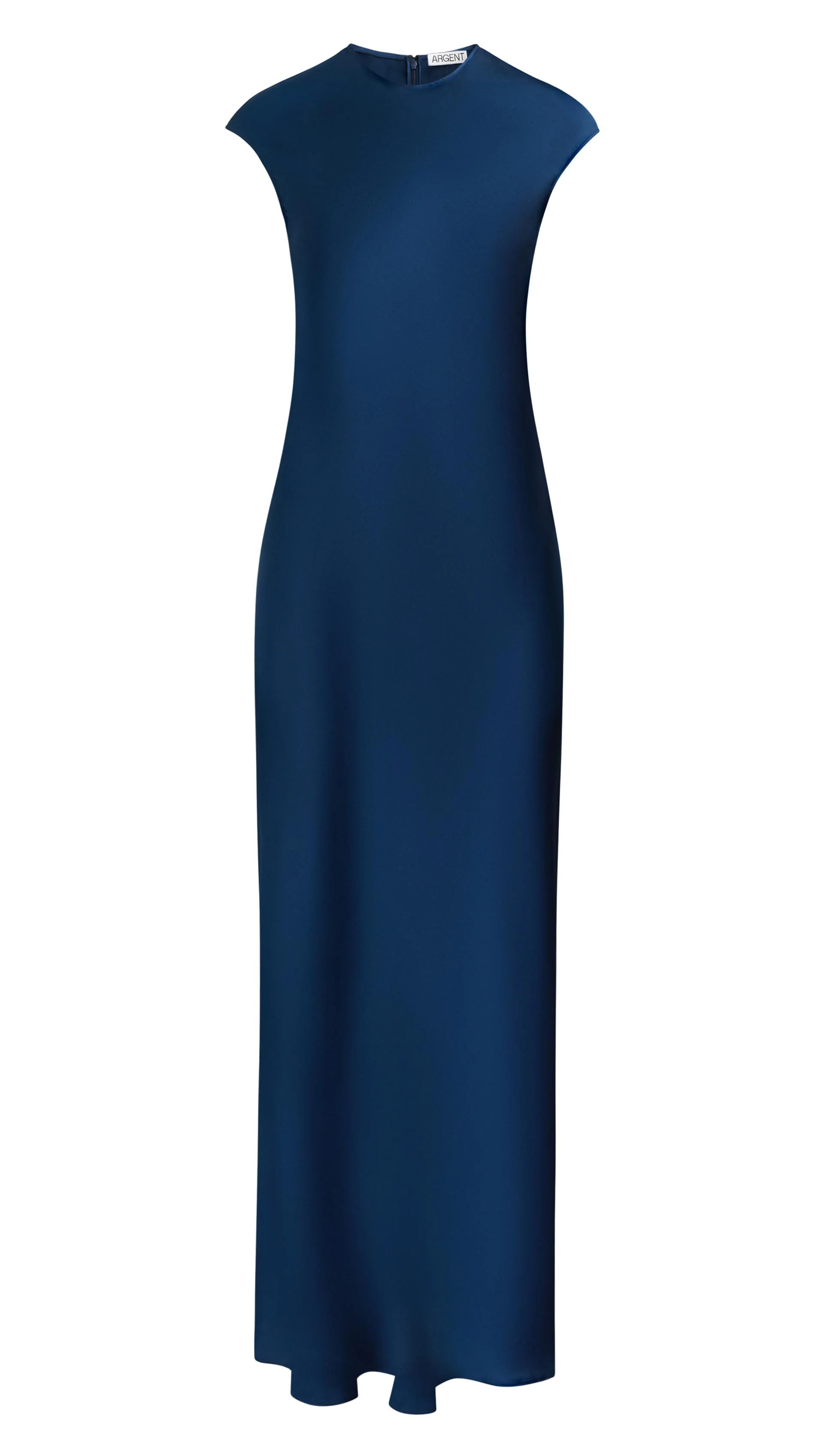 Bias Dress in Silk Charmeuse | Midnight - Image 6