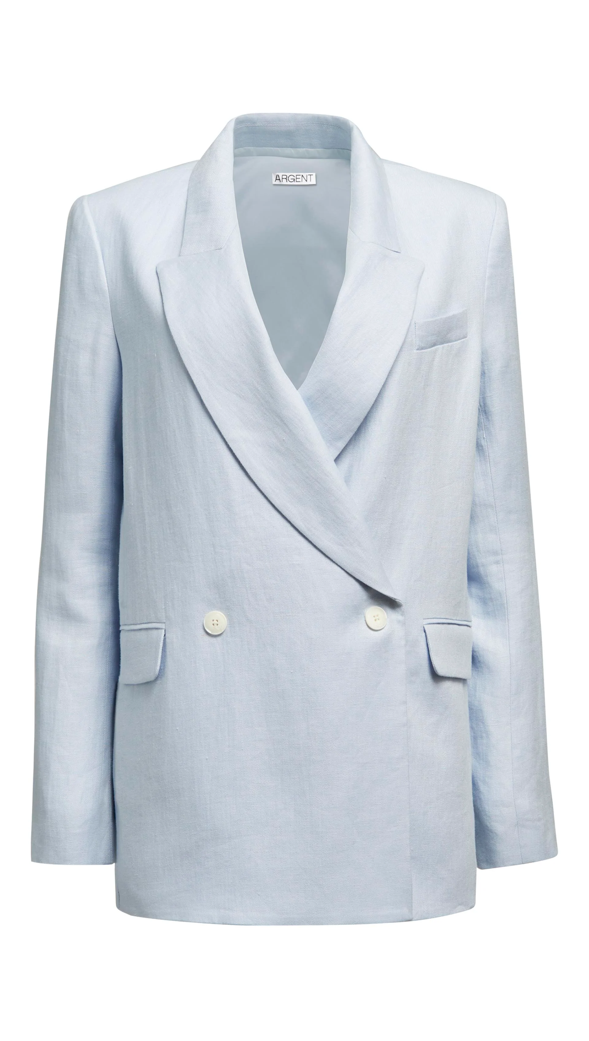Brooklyn Blazer in Linen Twill | Glacier - Image 11