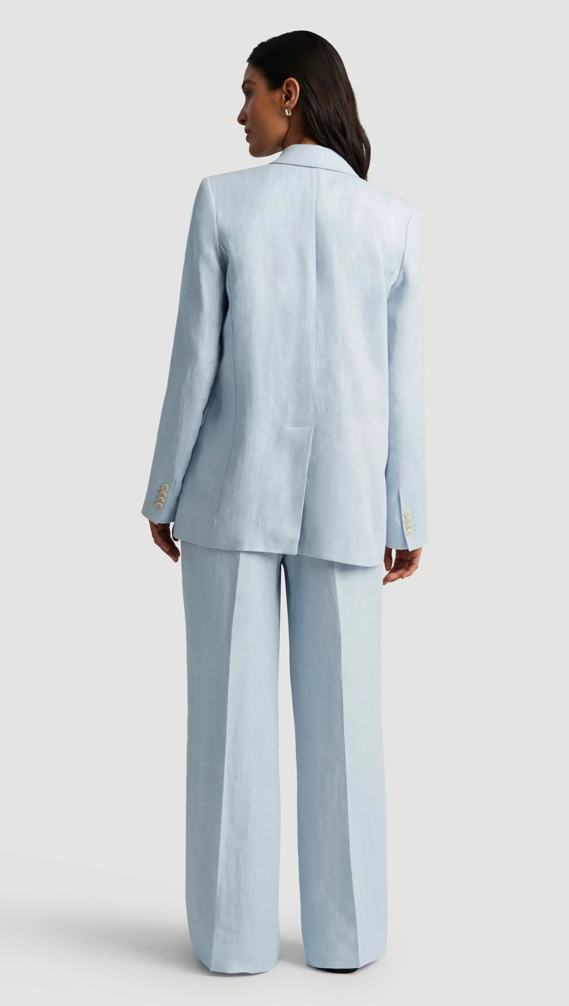 Brooklyn Blazer in Linen Twill | Glacier - Image 5