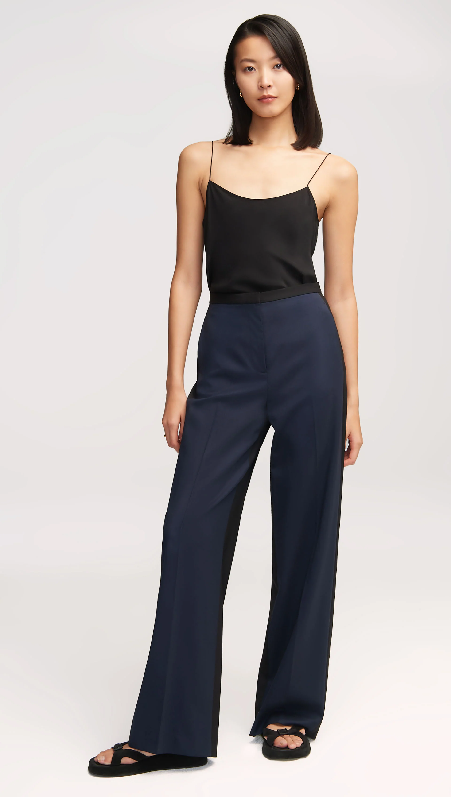 Camisole in Matte-side Silk Charmeuse | Black - Image 4