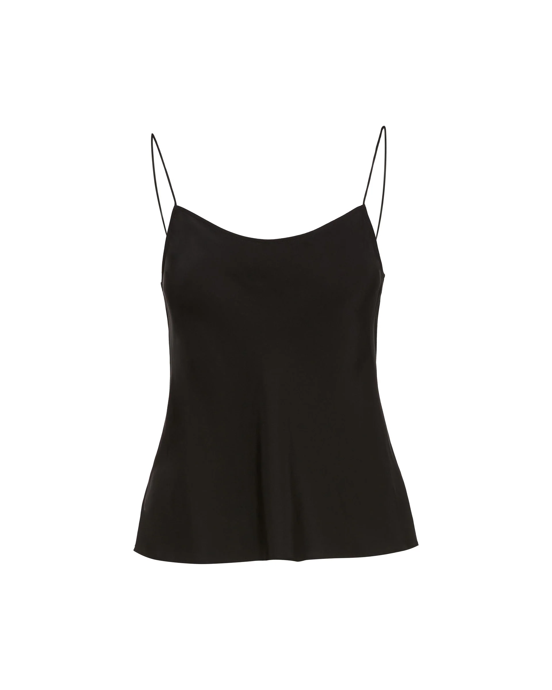 Camisole in Matte-side Silk Charmeuse | Black - Image 5
