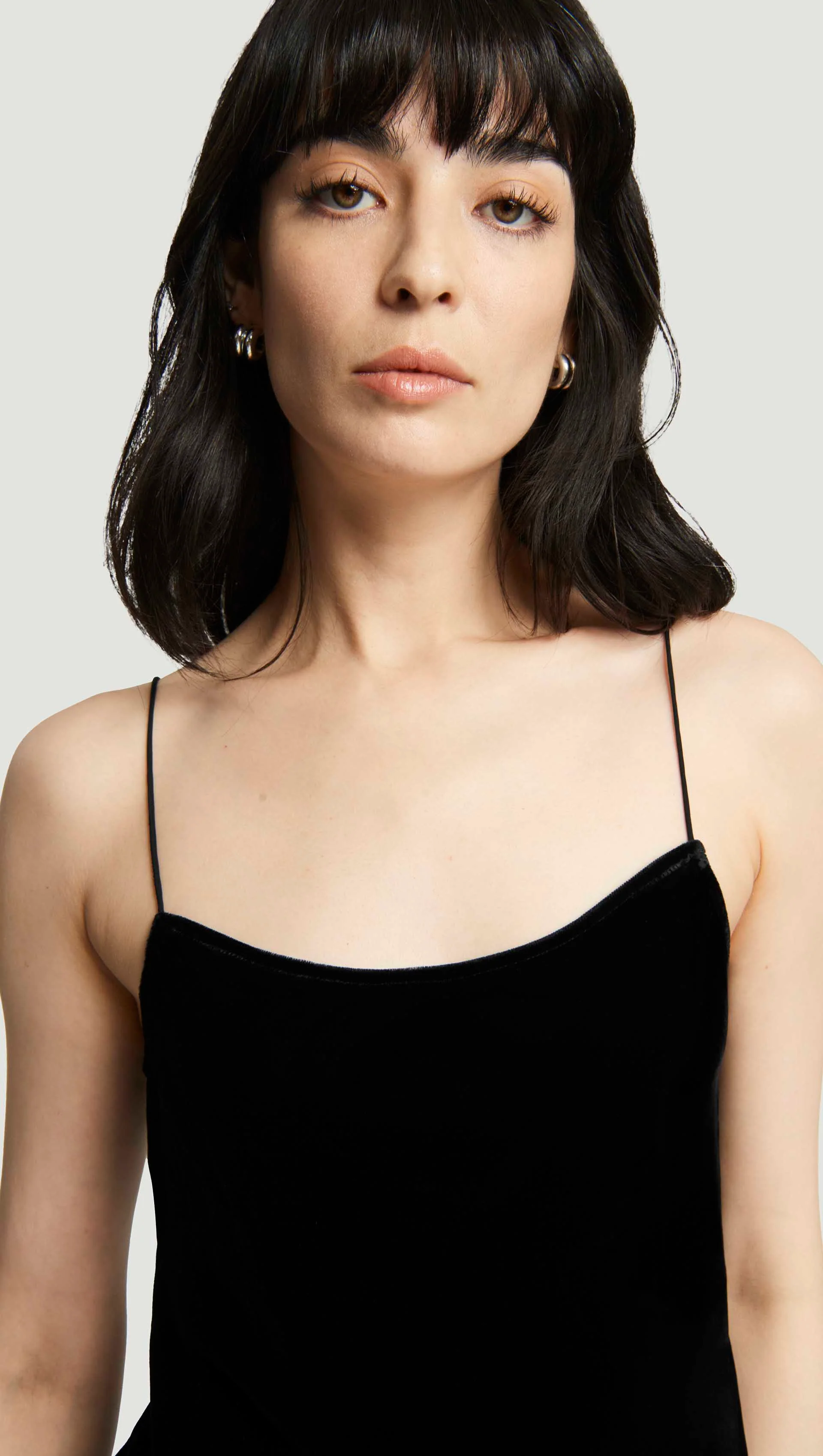 Camisole in Velvet | Black - Image 5