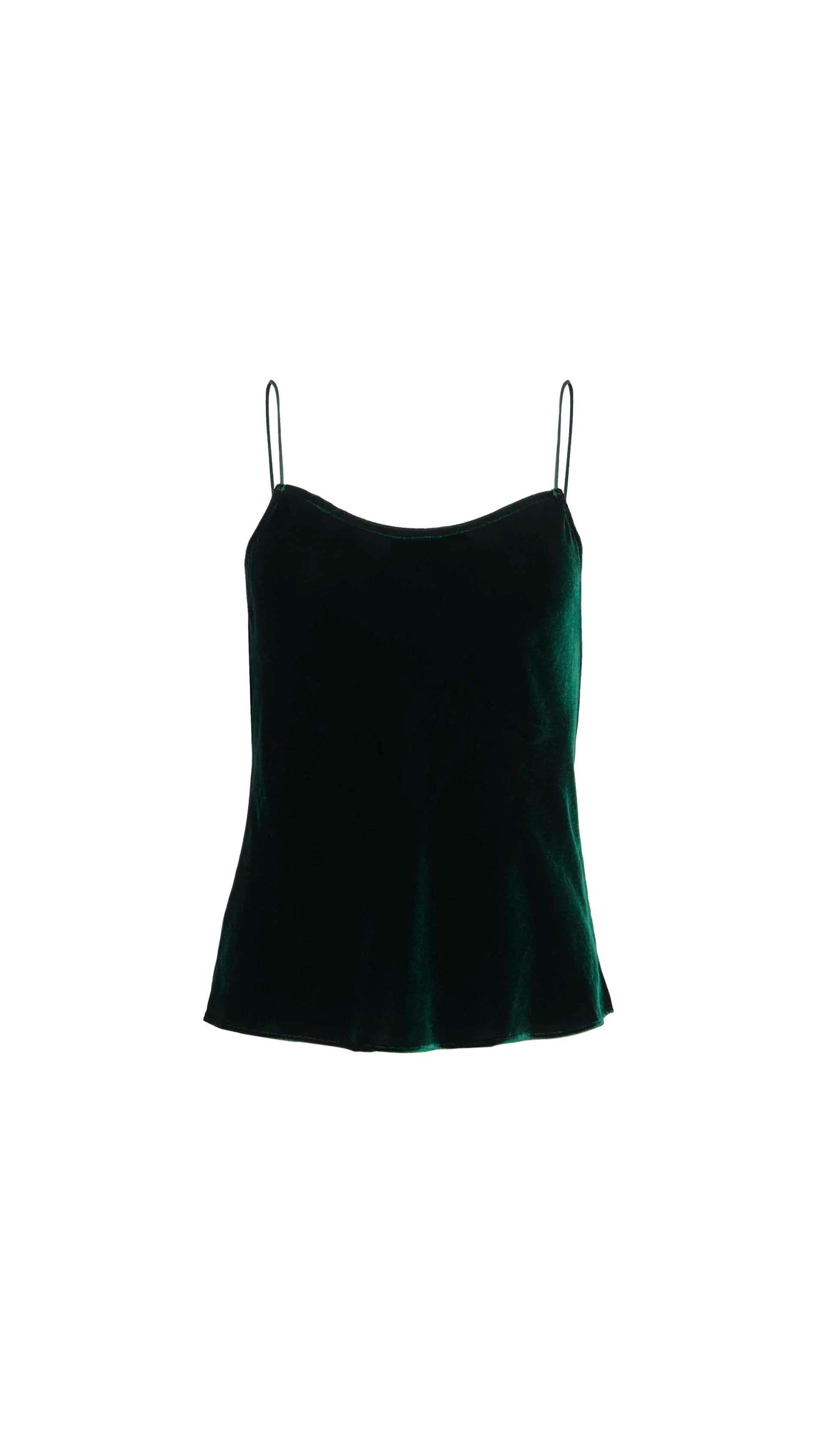 Camisole in Velvet | Deep Forest - Image 6