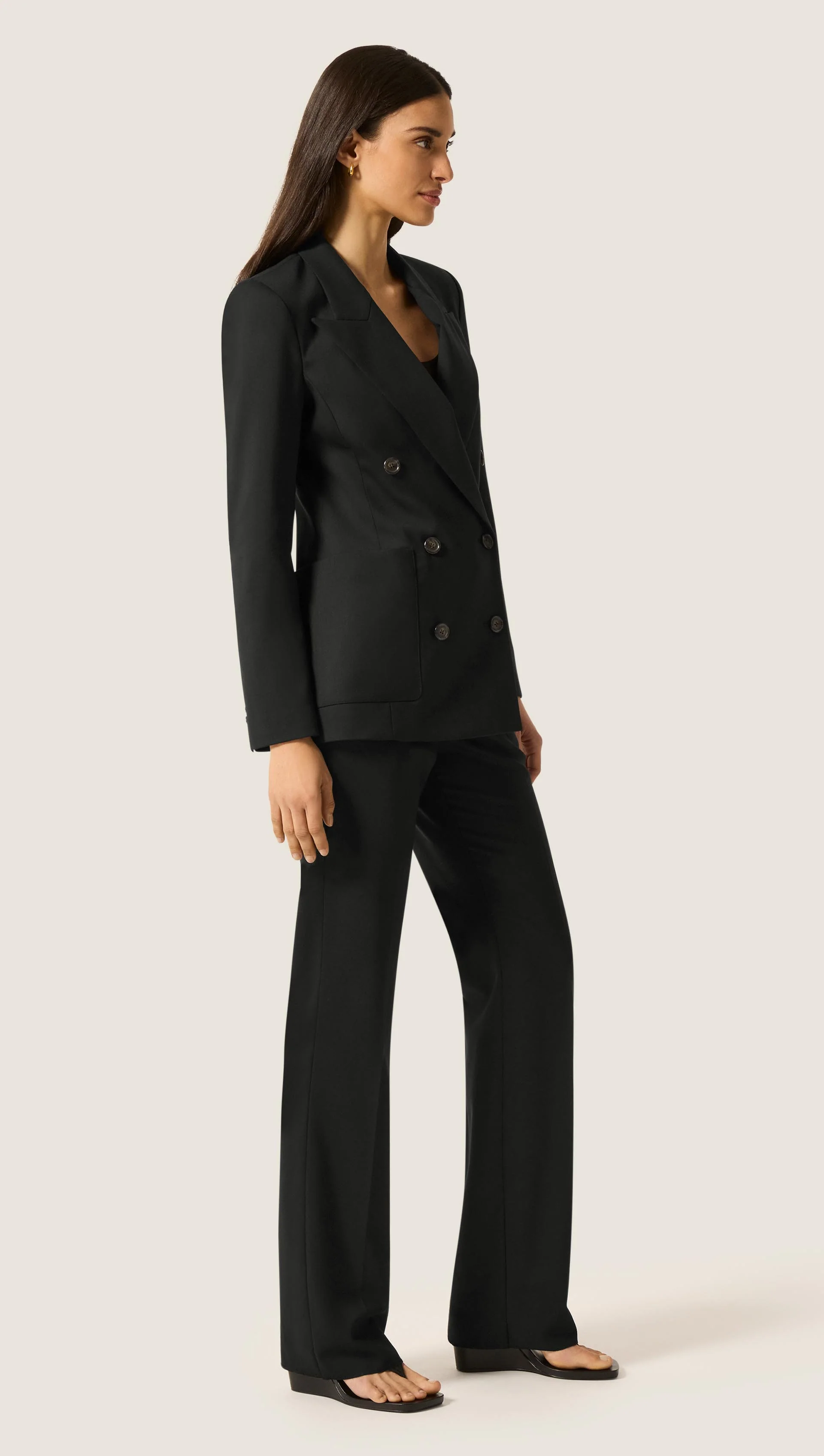 Chelsea Blazer in Seasonless Wool | Black - Image 3