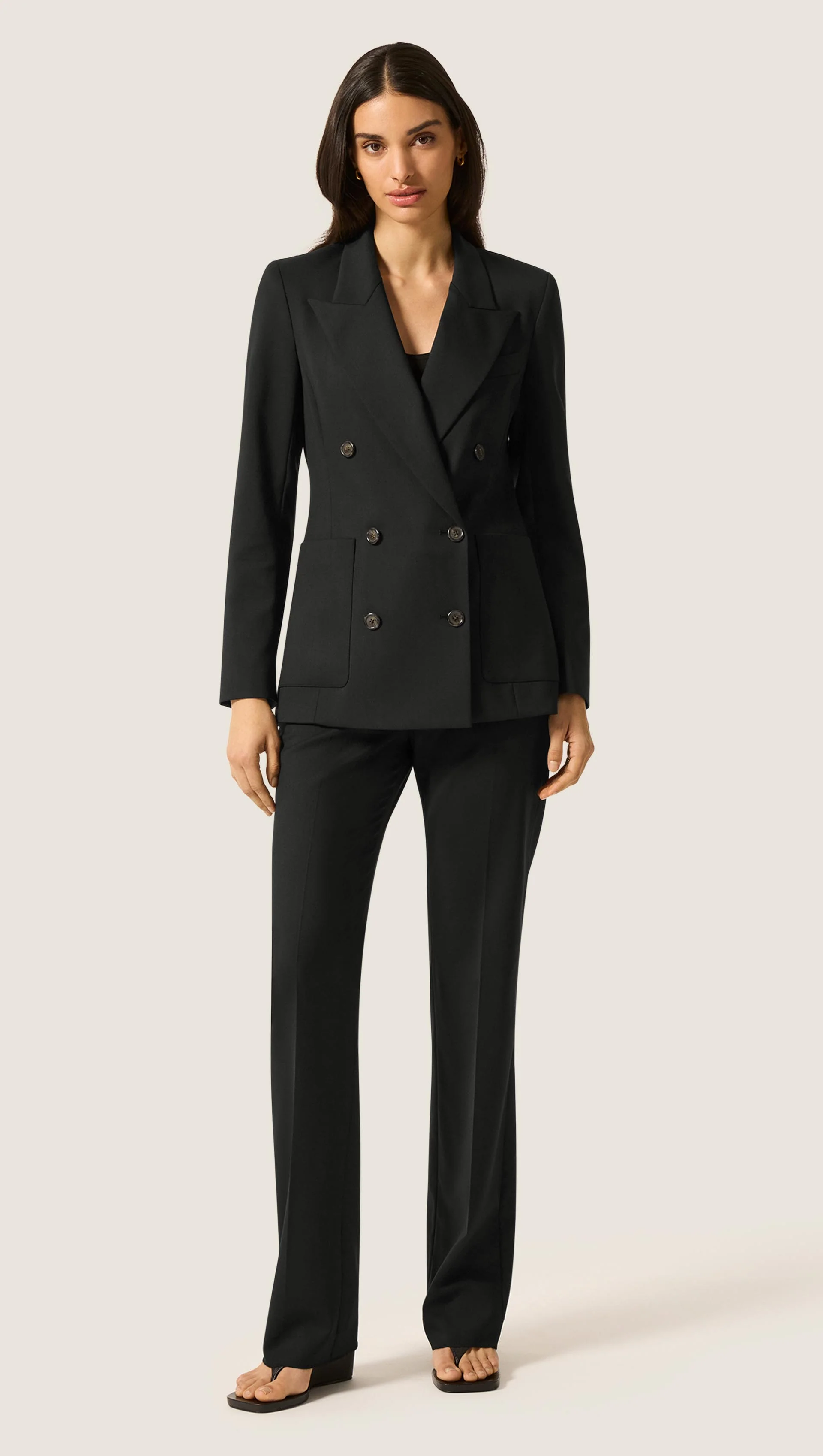 Chelsea Blazer in Seasonless Wool | Black - Image 5