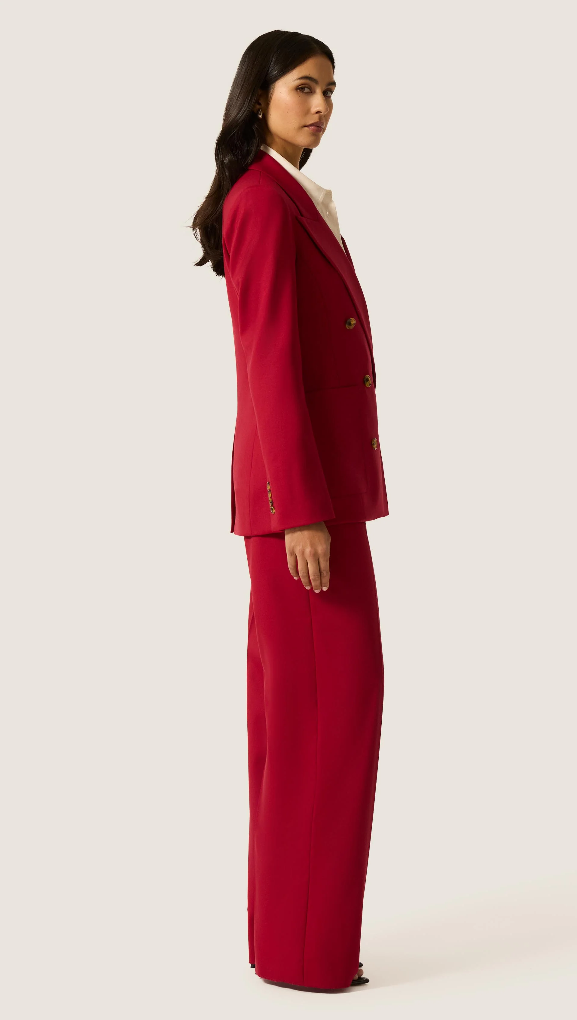 Chelsea Blazer in Seasonless Wool | Bordeaux - Image 4