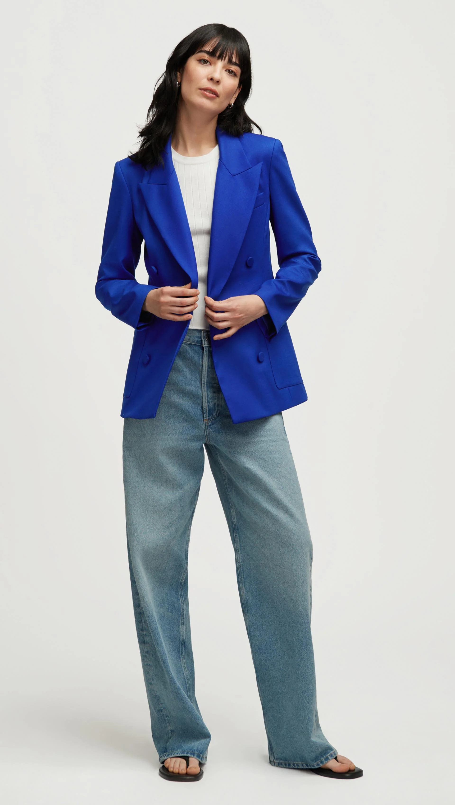 Chelsea Blazer in Seasonless Wool | Lapis - Image 2
