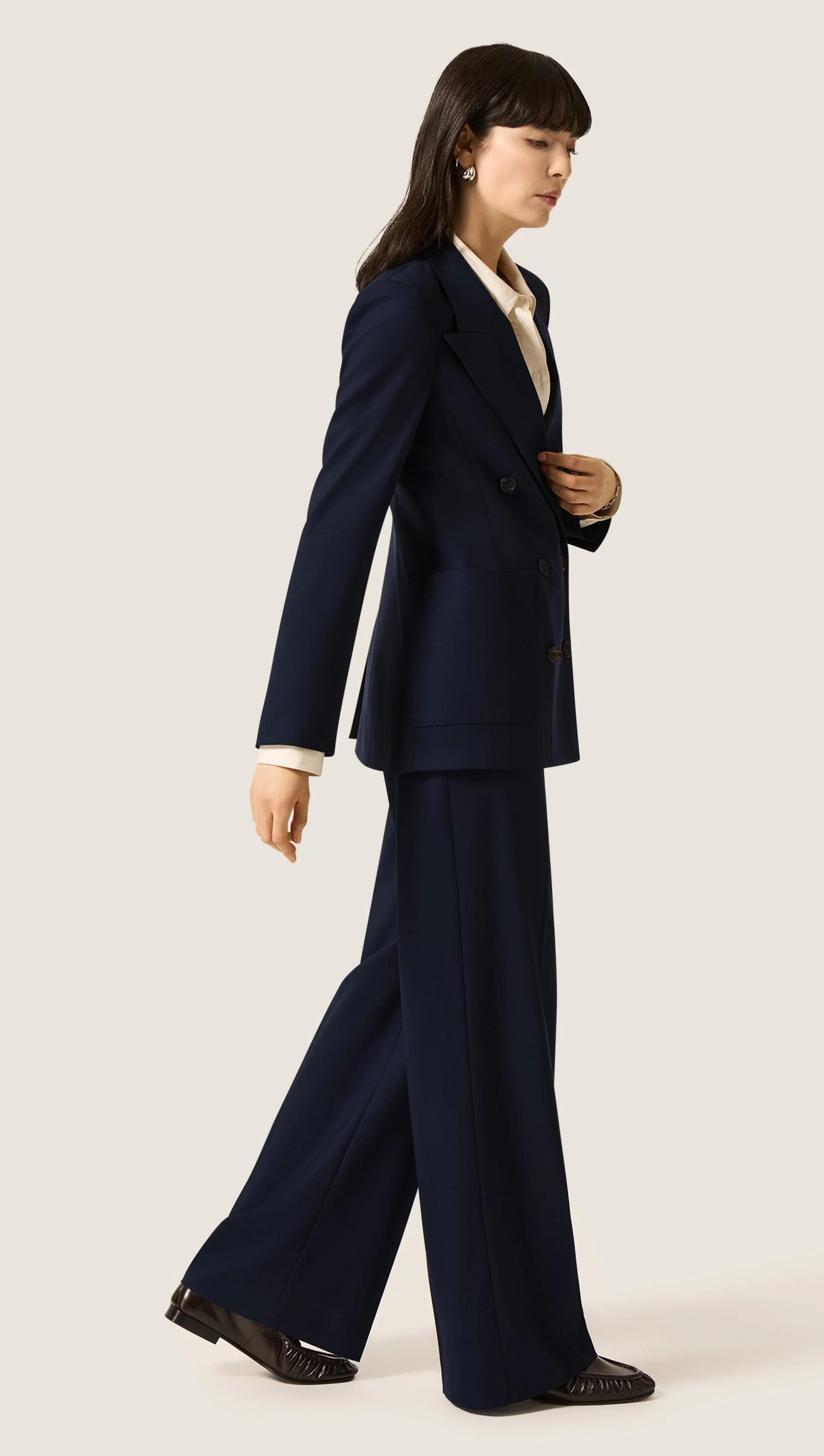Chelsea Blazer in Seasonless Wool | Midnight - Image 4