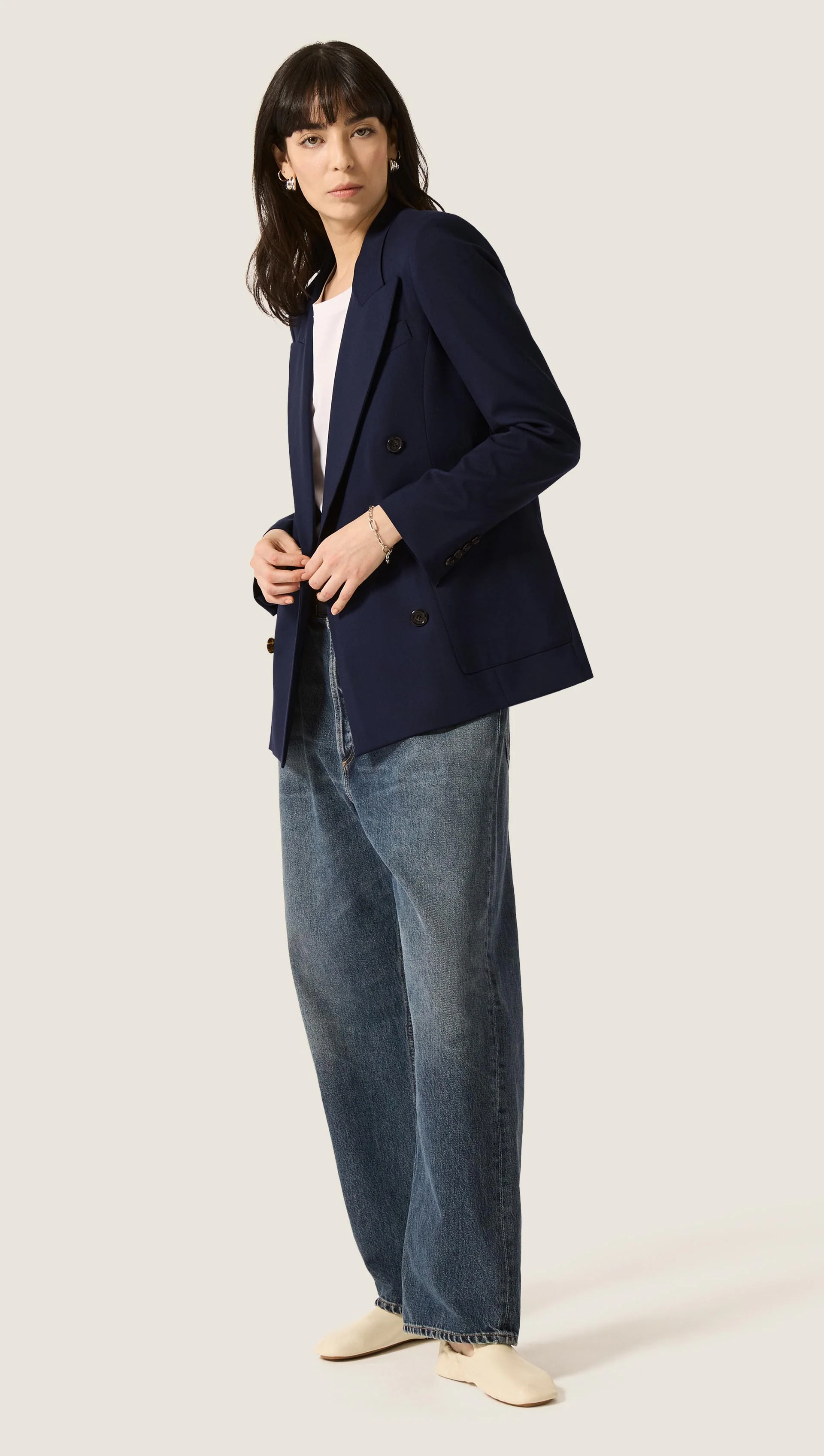 Chelsea Blazer in Seasonless Wool | Midnight - Image 9