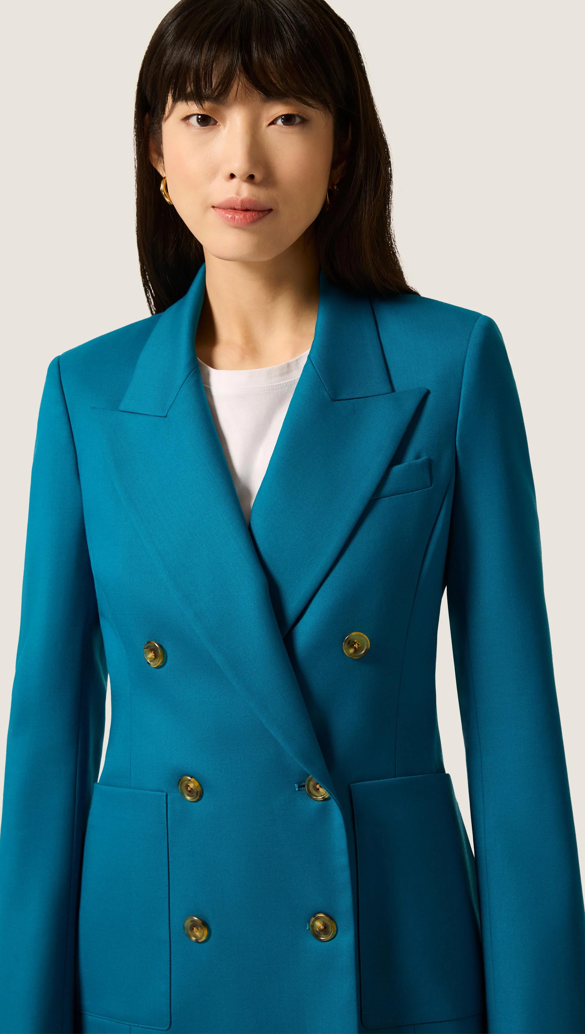 Chelsea Blazer in Seasonless Wool | Ocean - Image 2