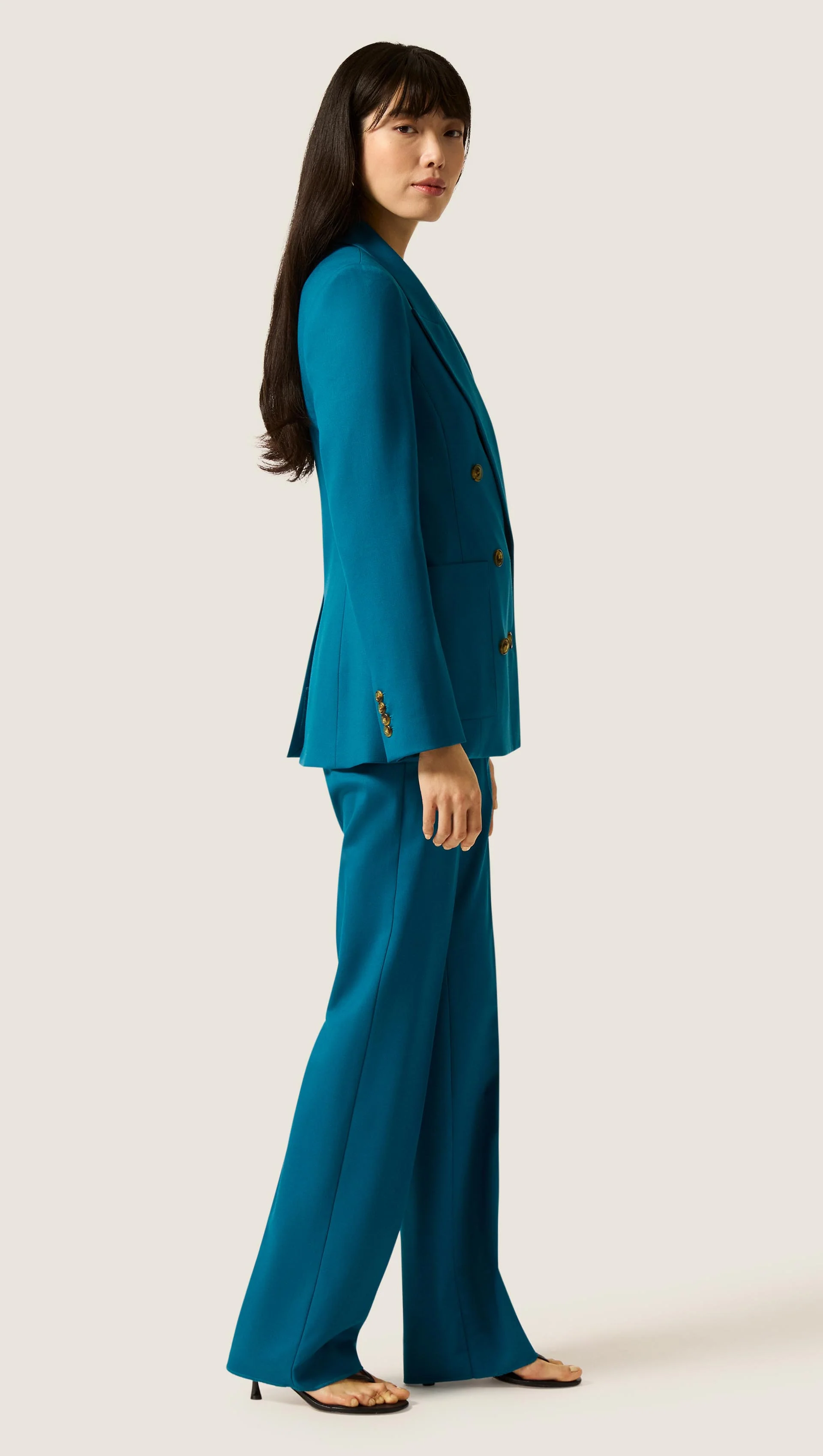 Chelsea Blazer in Seasonless Wool | Ocean - Image 5