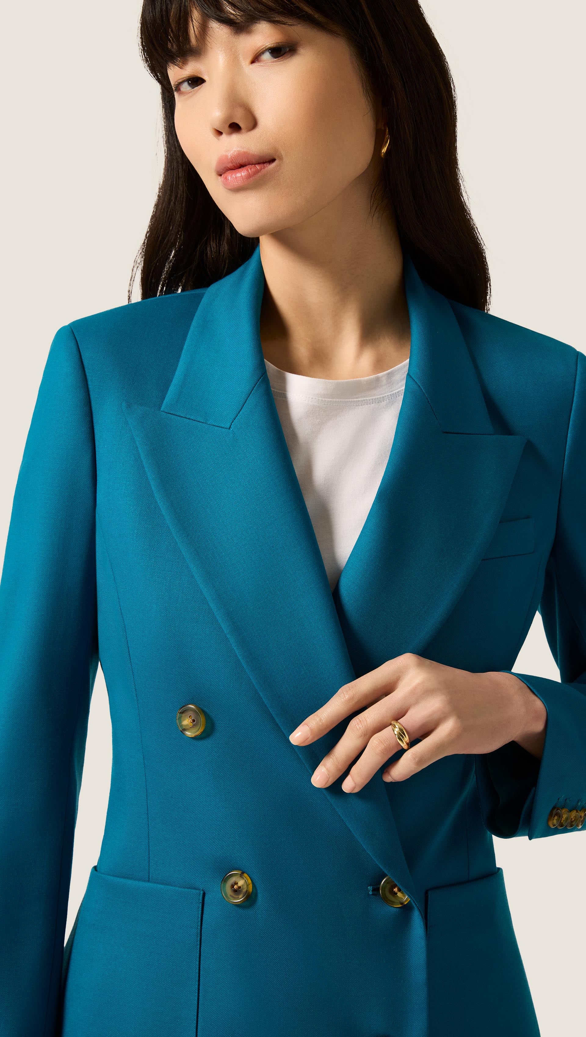 Chelsea Blazer in Seasonless Wool | Ocean - Image 7