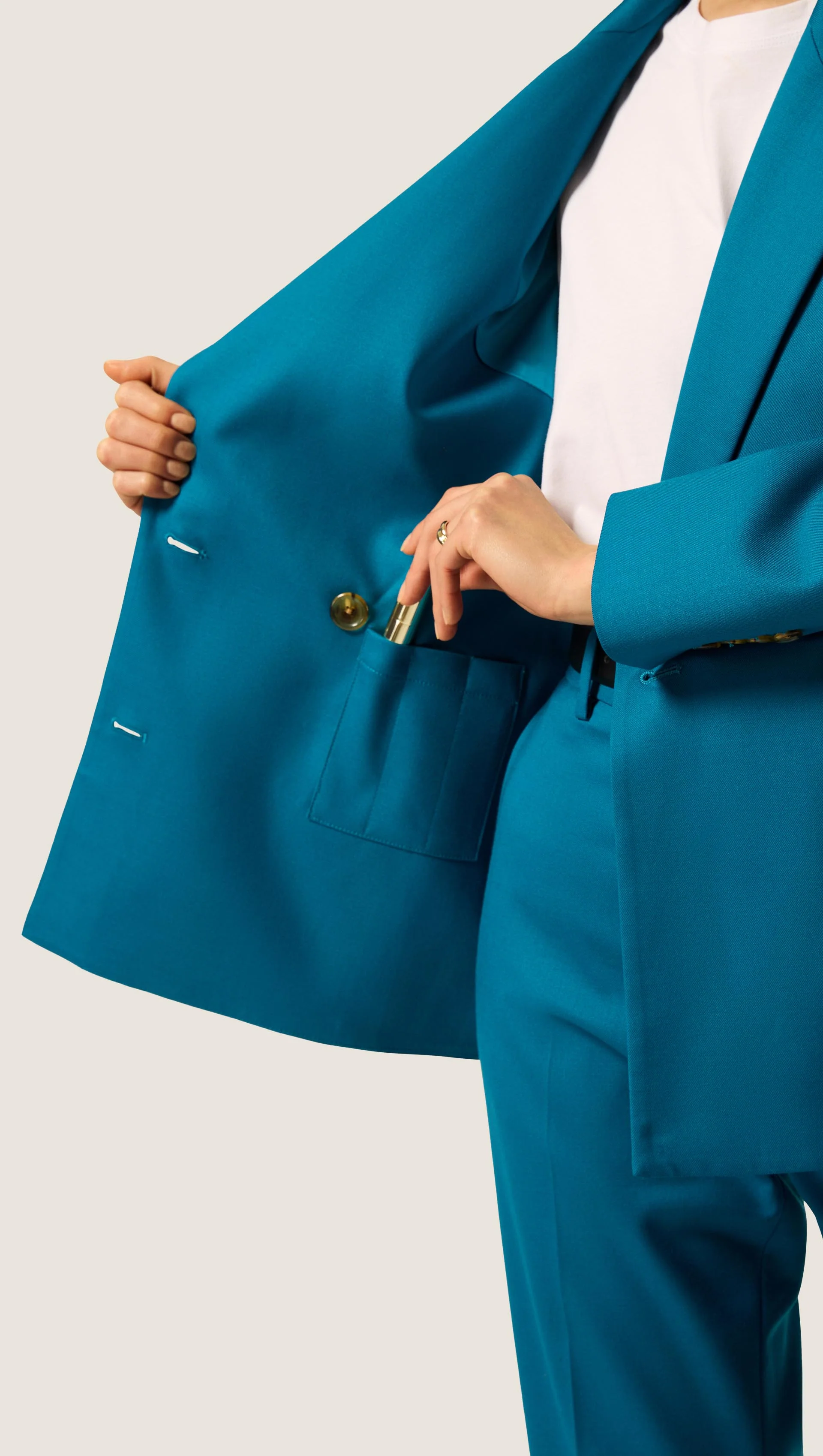 Chelsea Blazer in Seasonless Wool | Ocean - Image 8