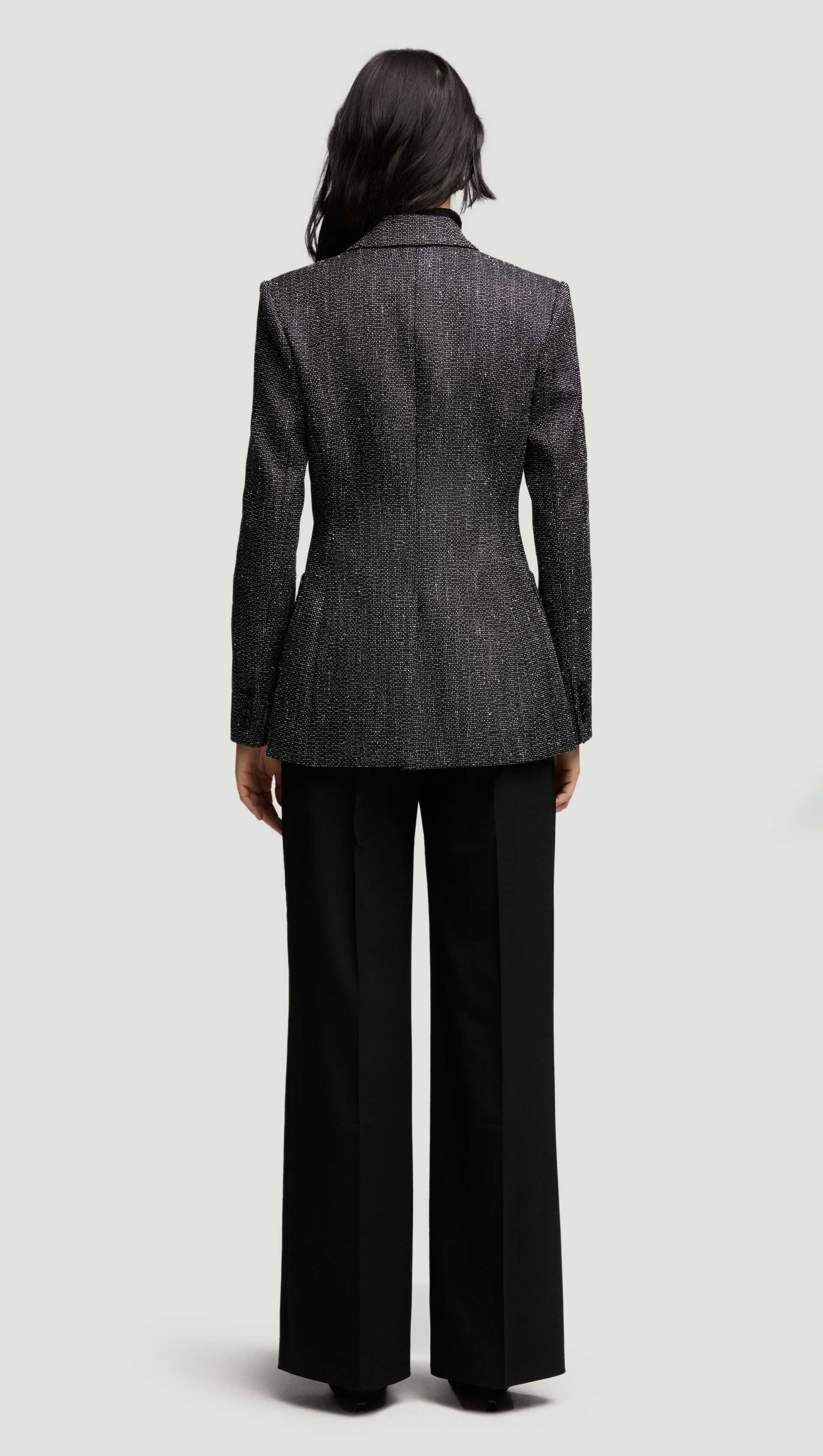 Chelsea Blazer in Tweed | Black/White - Image 10