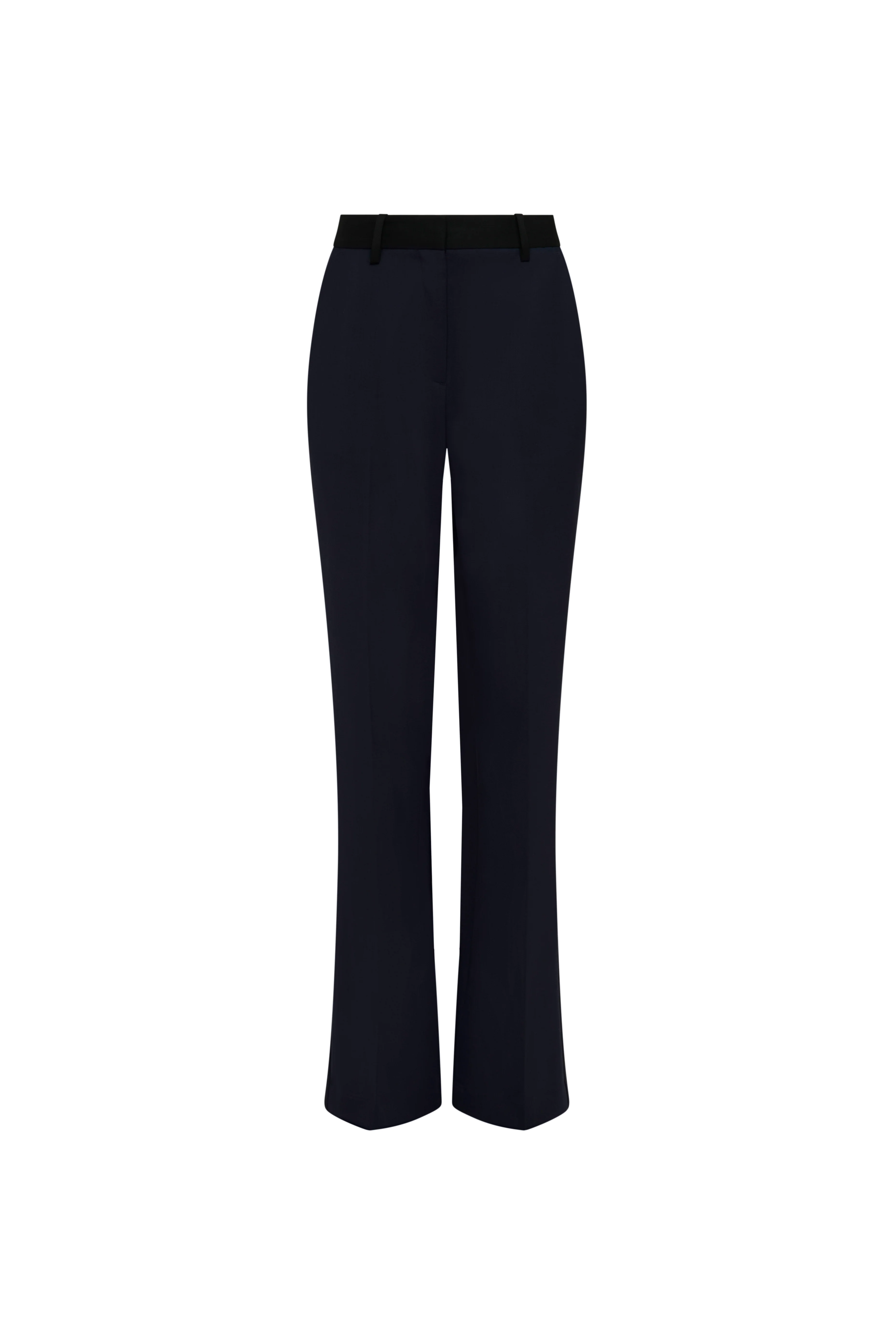 Colorblocked Tuxedo Trouser in Seasonless Wool | Midnight/Black - Image 9