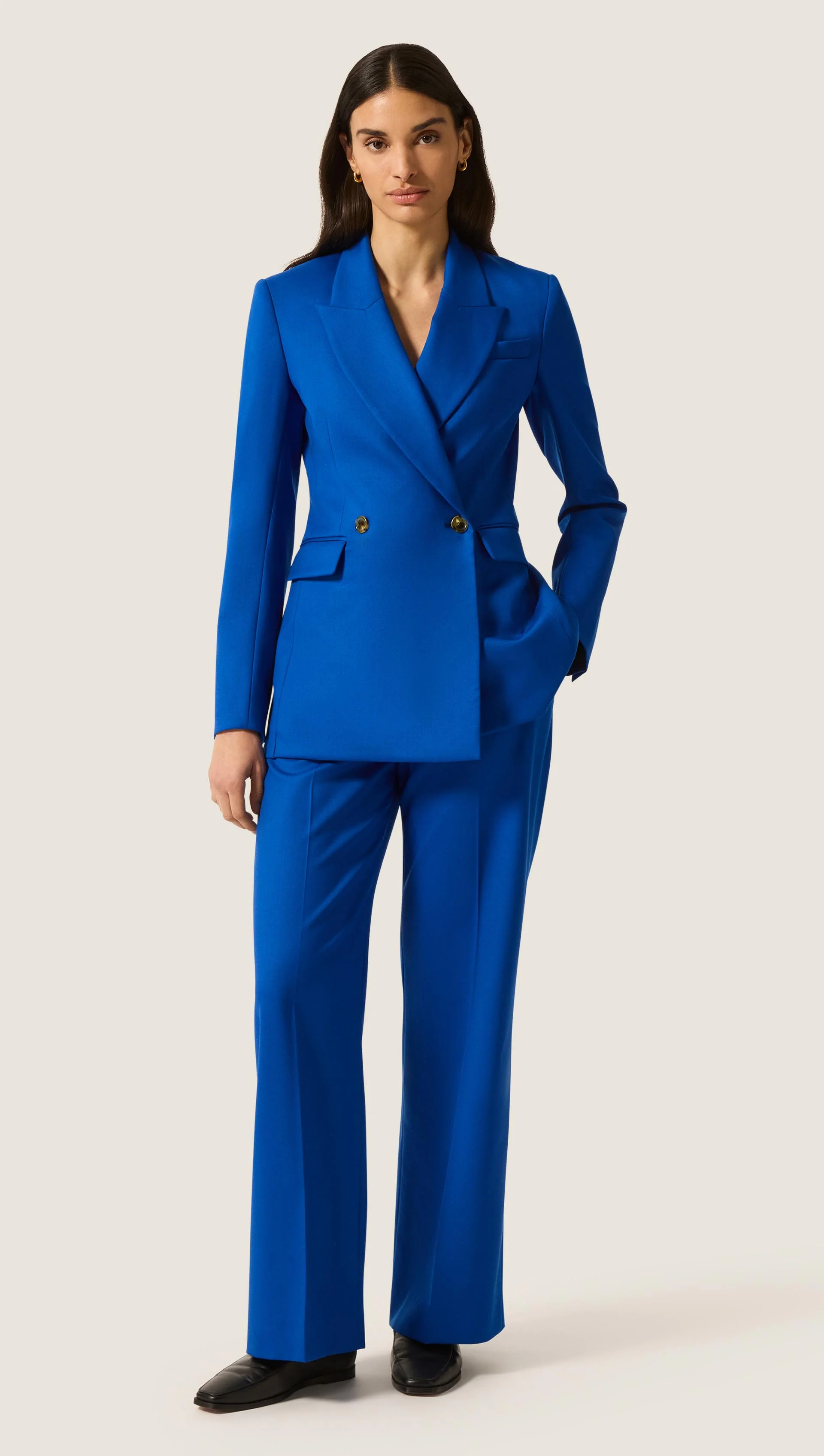 Cooper Blazer in Seasonless Wool | Azure - Image 4