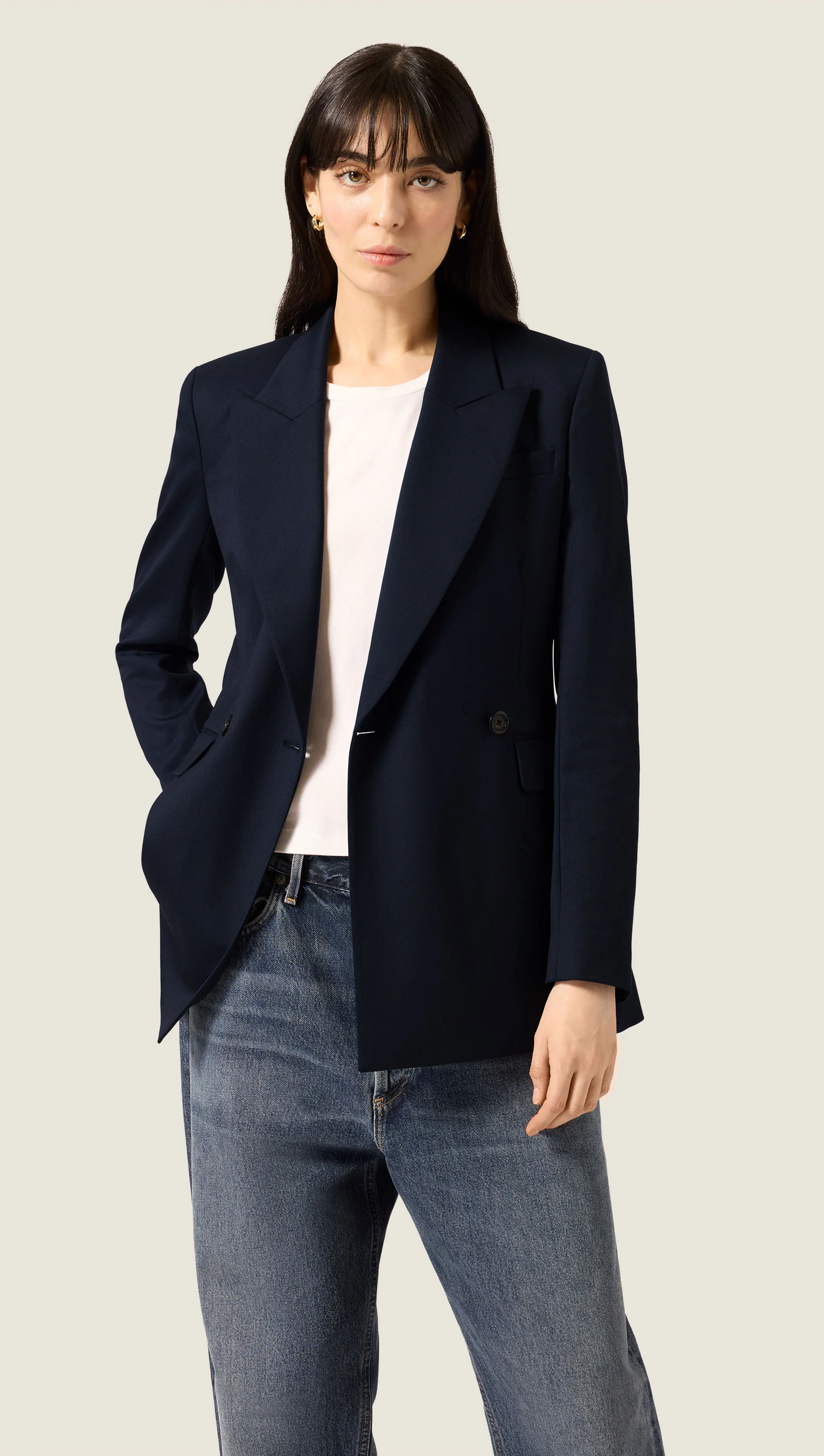 Cooper Blazer in Seasonless Wool | Midnight - Image 3