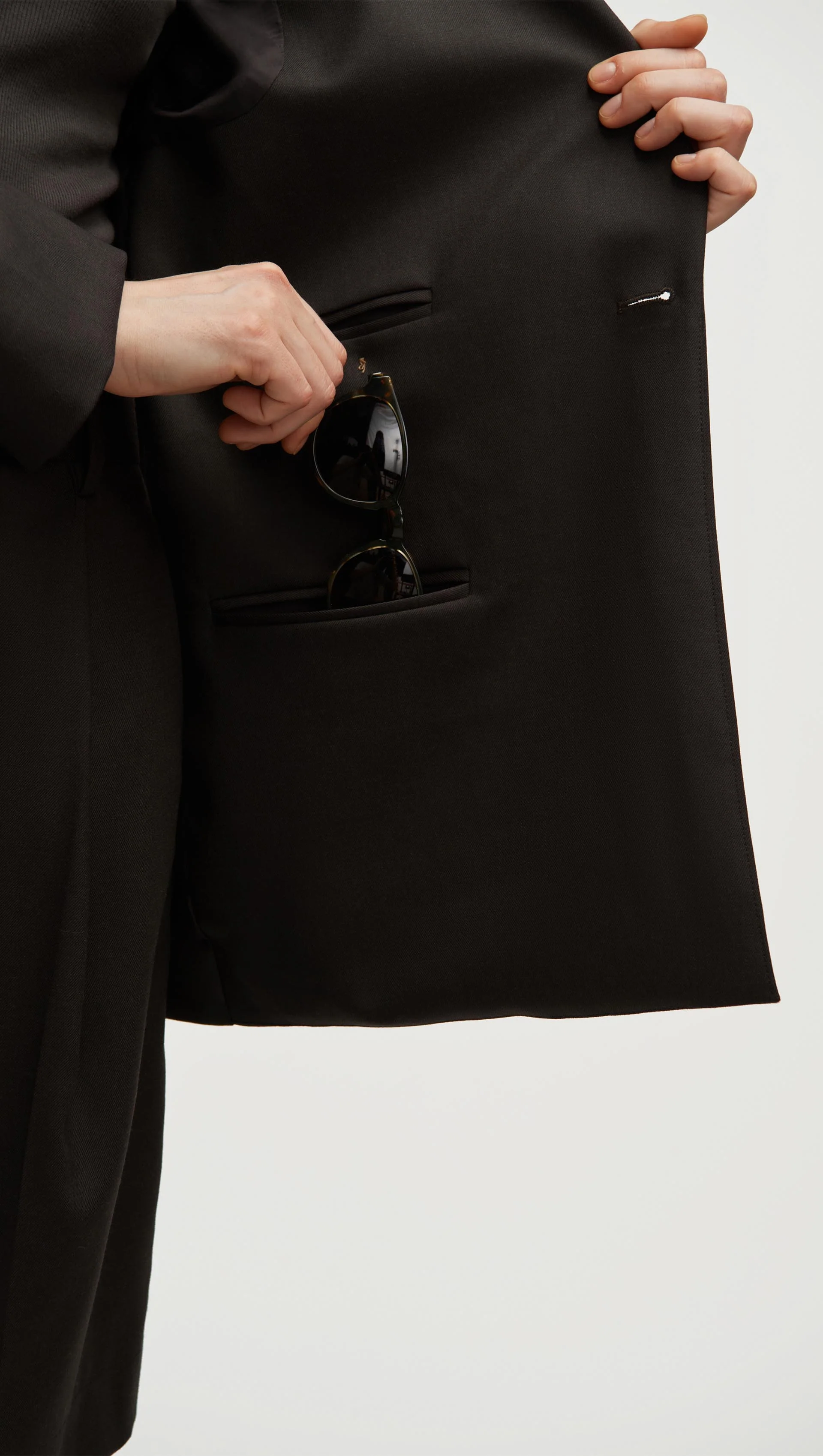 Cooper Blazer in Seasonless Wool | Smoke - Image 8