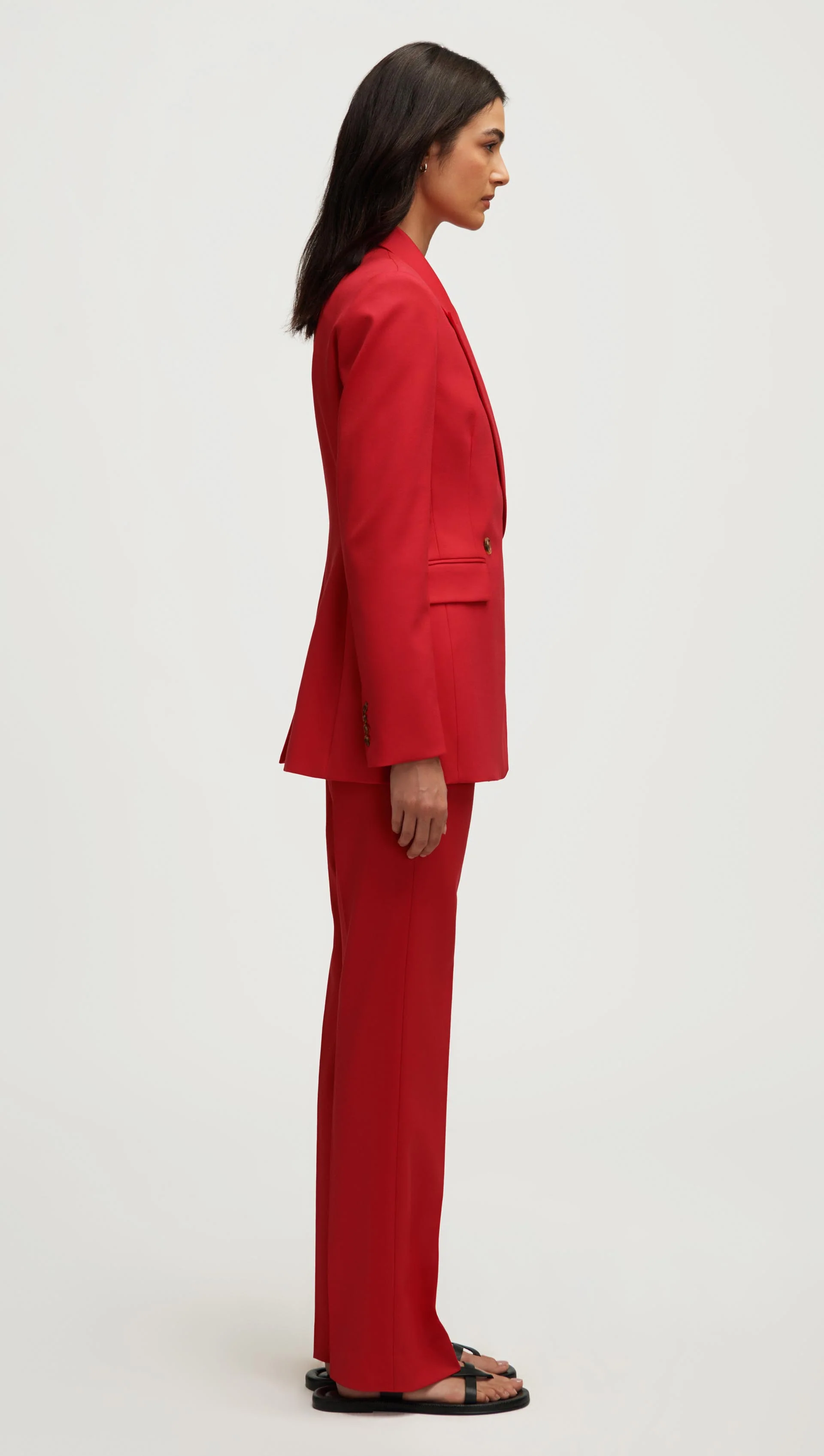 Cooper Blazer in Seasonless Wool | Tomato - Image 4