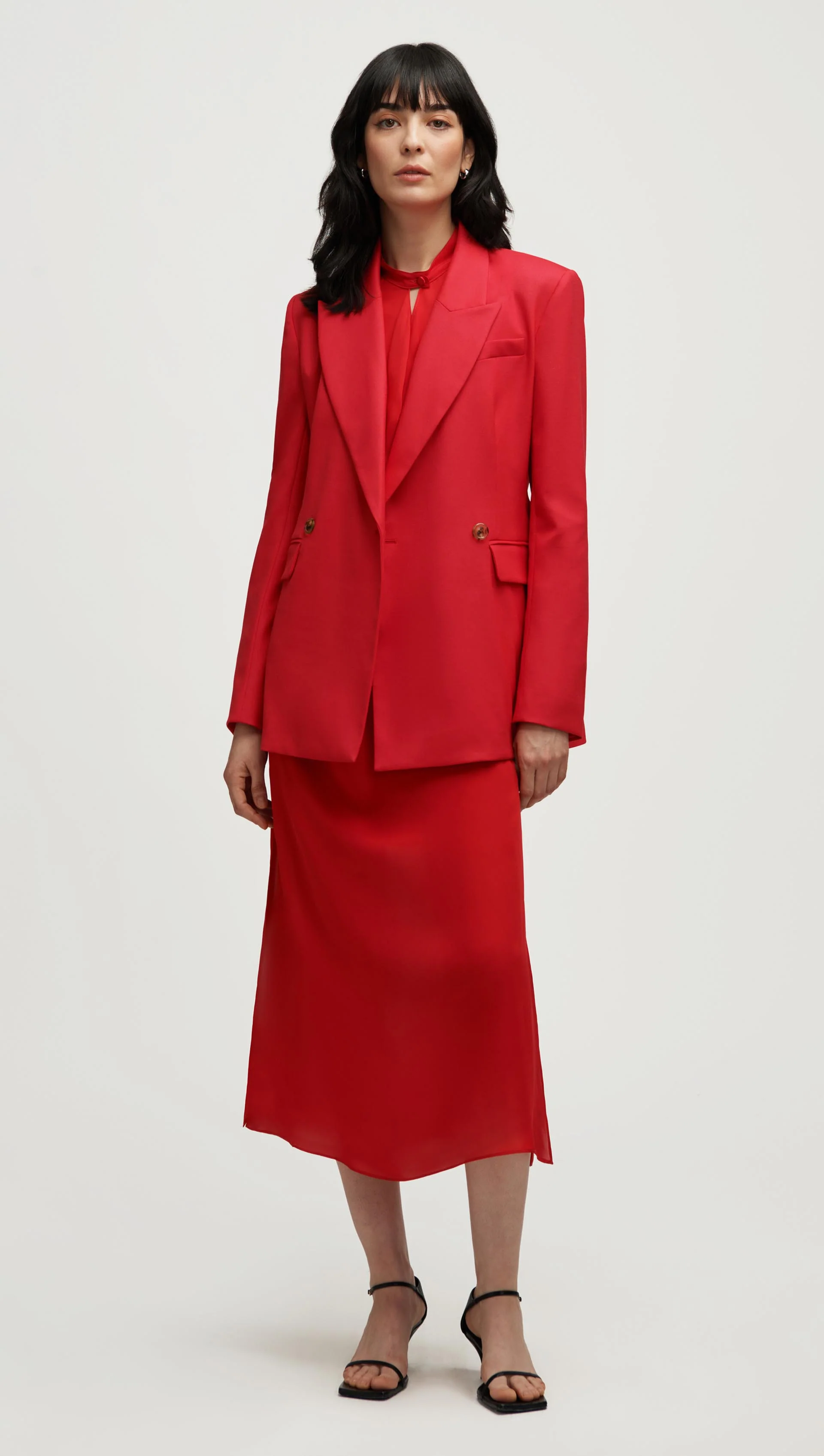 Cooper Blazer in Seasonless Wool | Tomato - Image 7