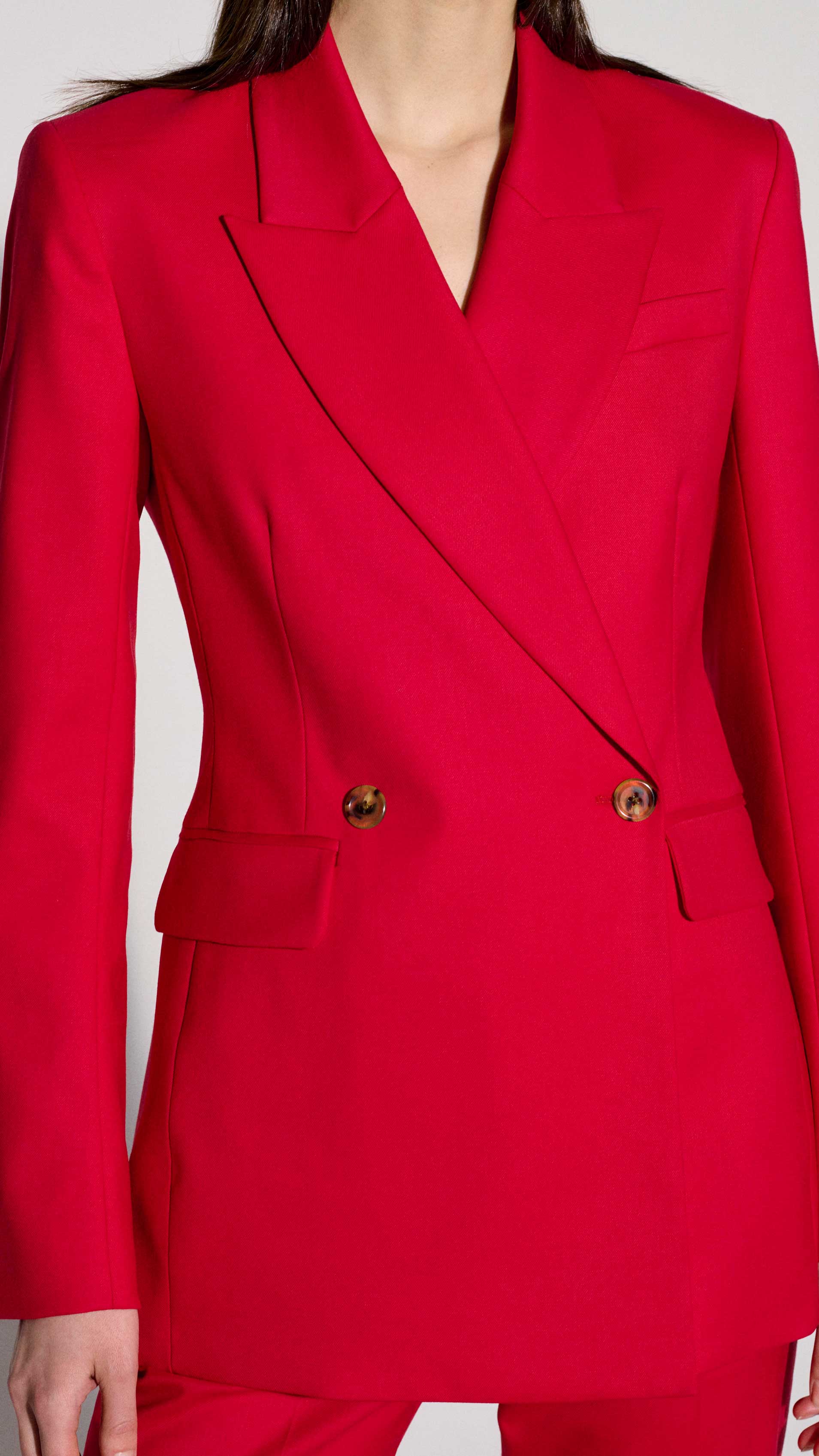 Cooper Blazer in Seasonless Wool | Tomato - Image 8