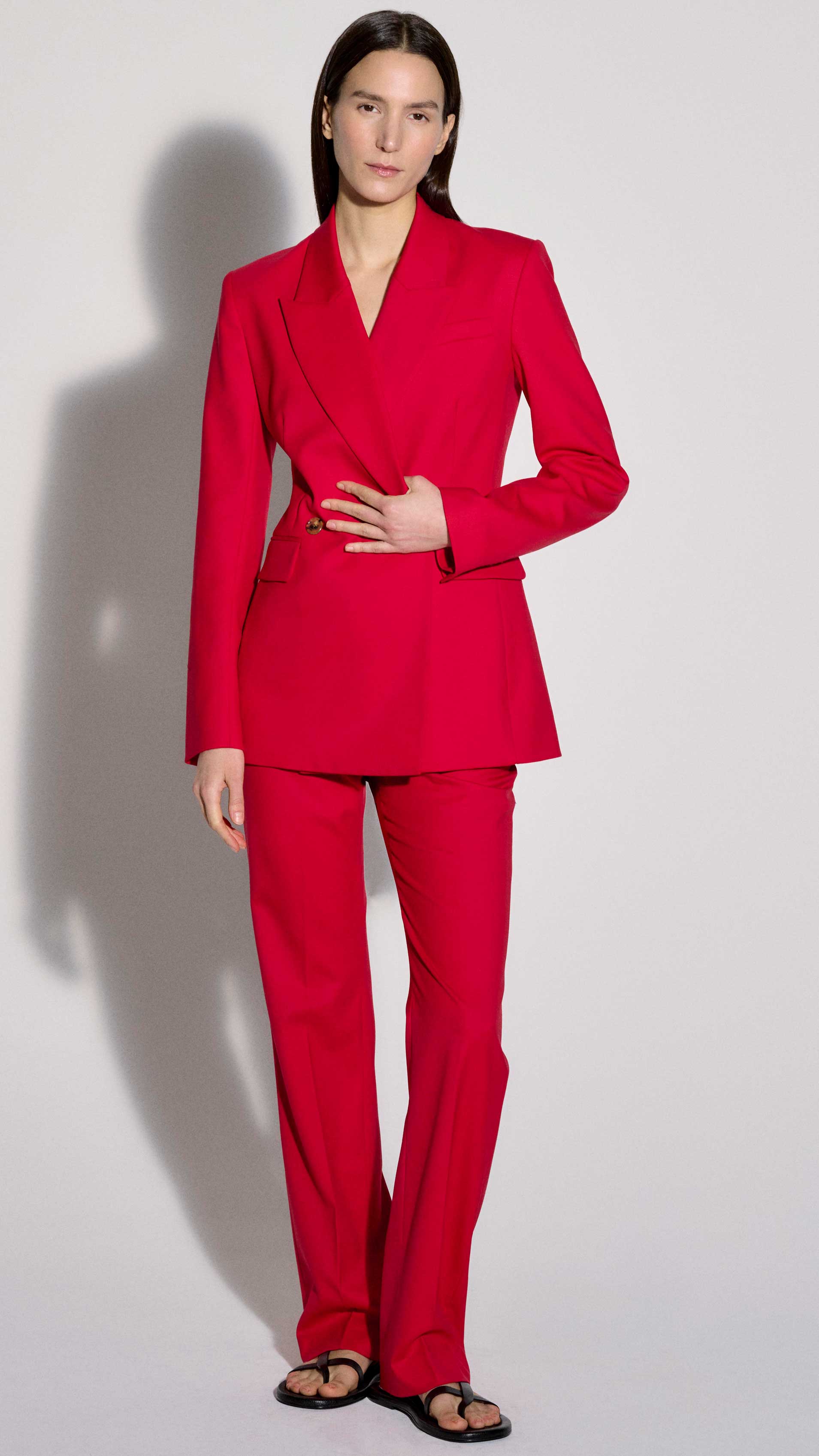 Cooper Blazer in Seasonless Wool | Tomato - Image 9
