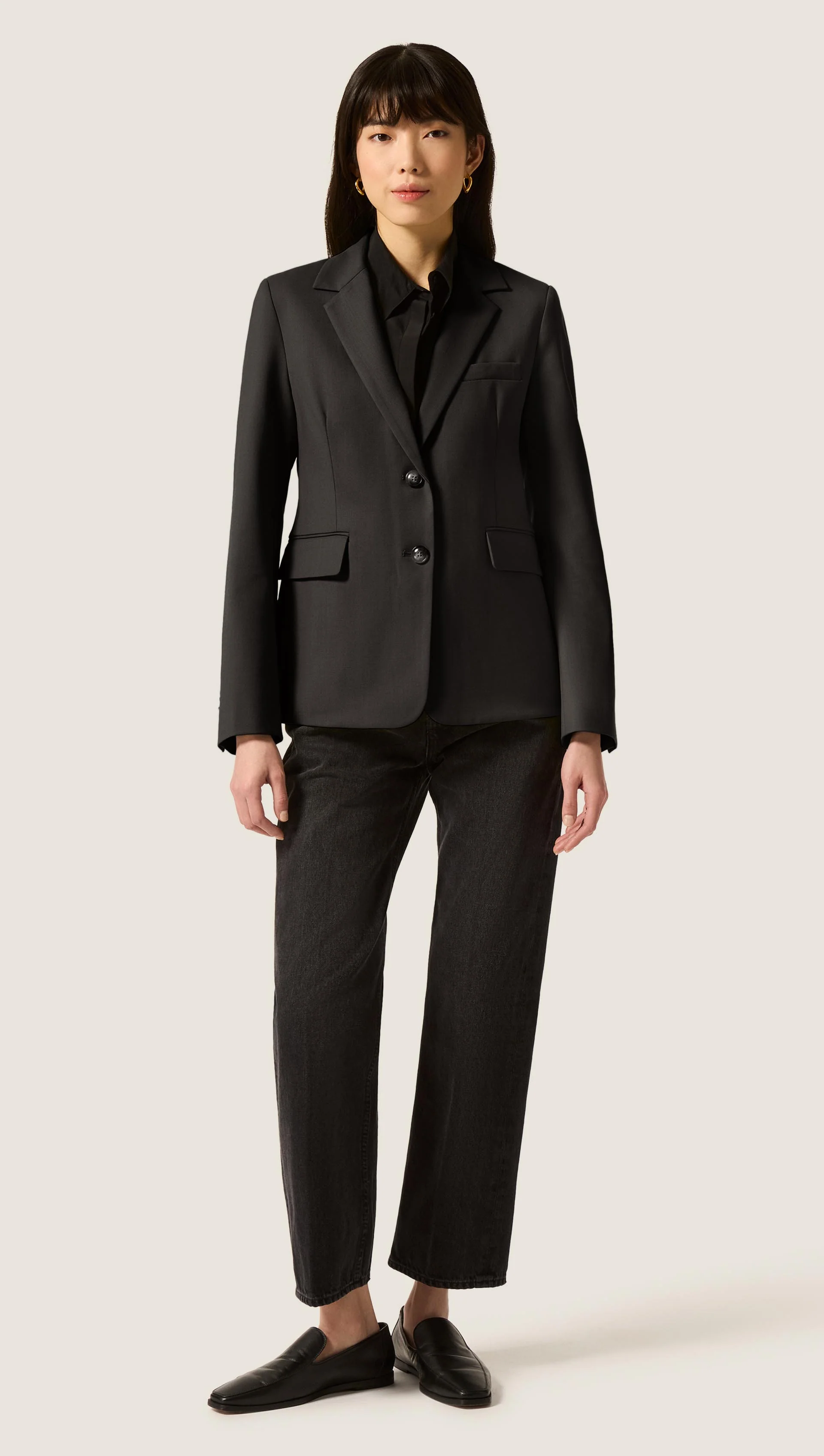 Copain Blazer in Seasonless Wool | Black - Image 3