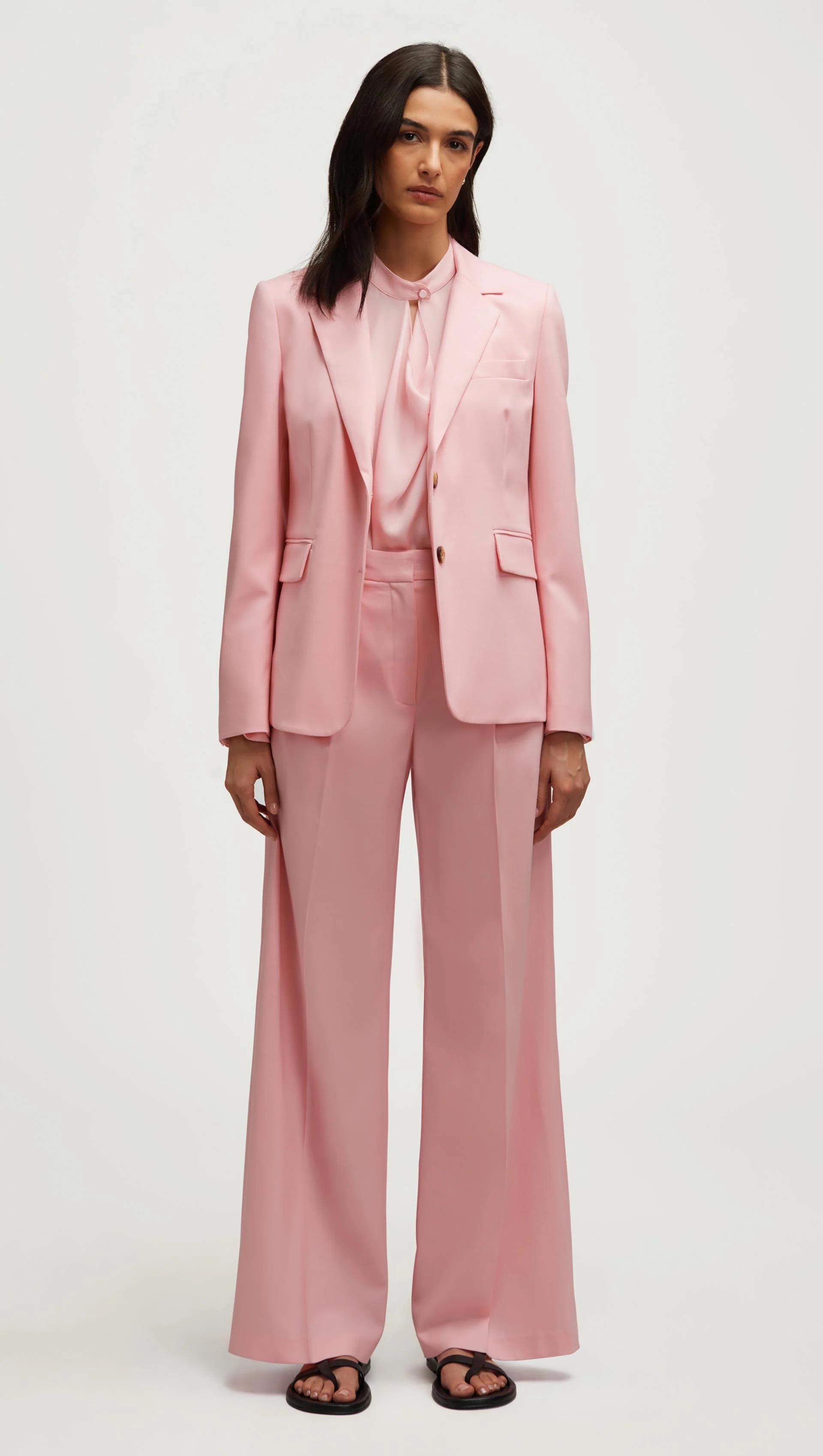 Copain Blazer in Seasonless Wool | Soft Pink - Image 4