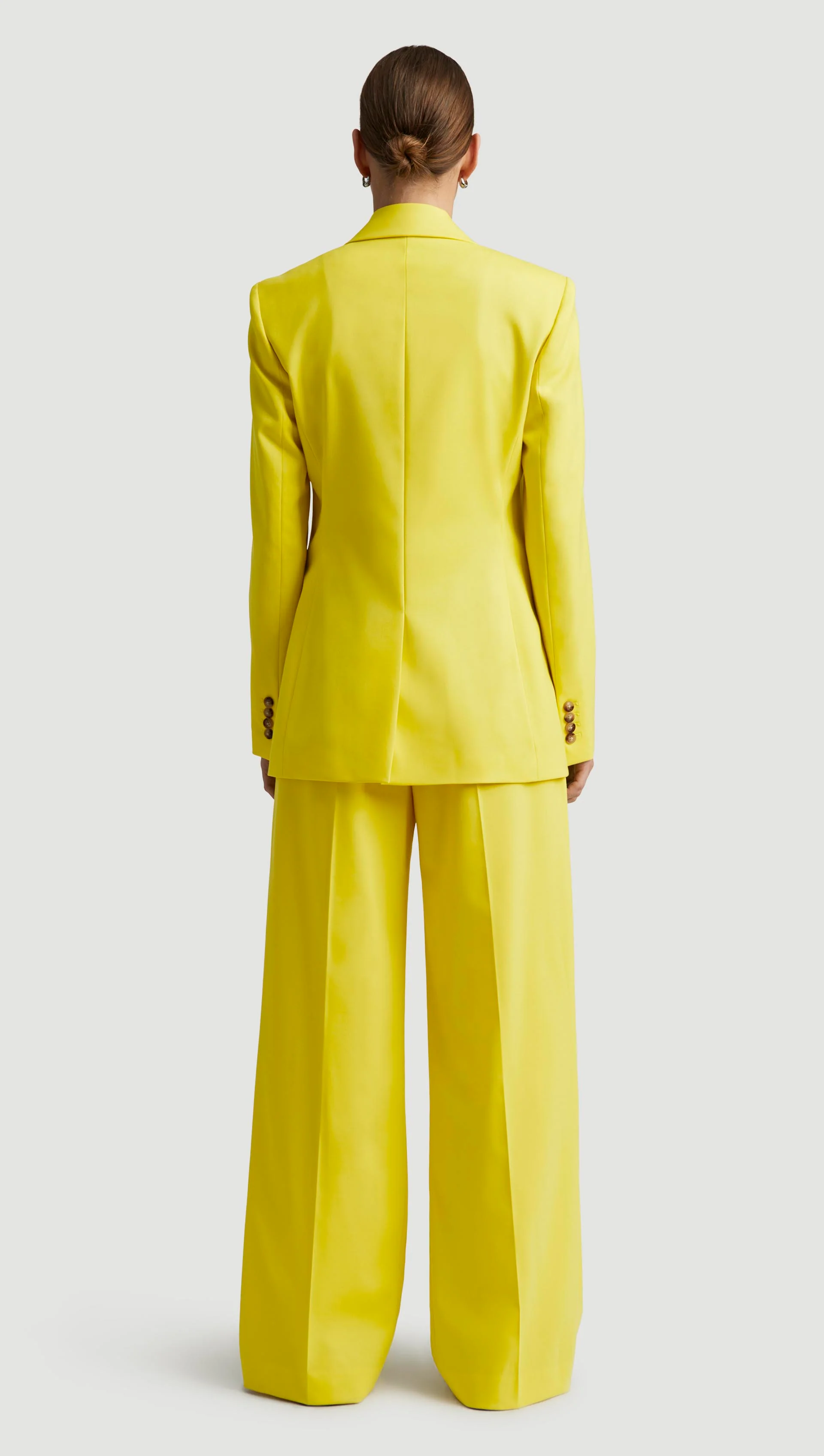 Double-Breasted Blazer in Seasonless Wool | Lemon - Image 5