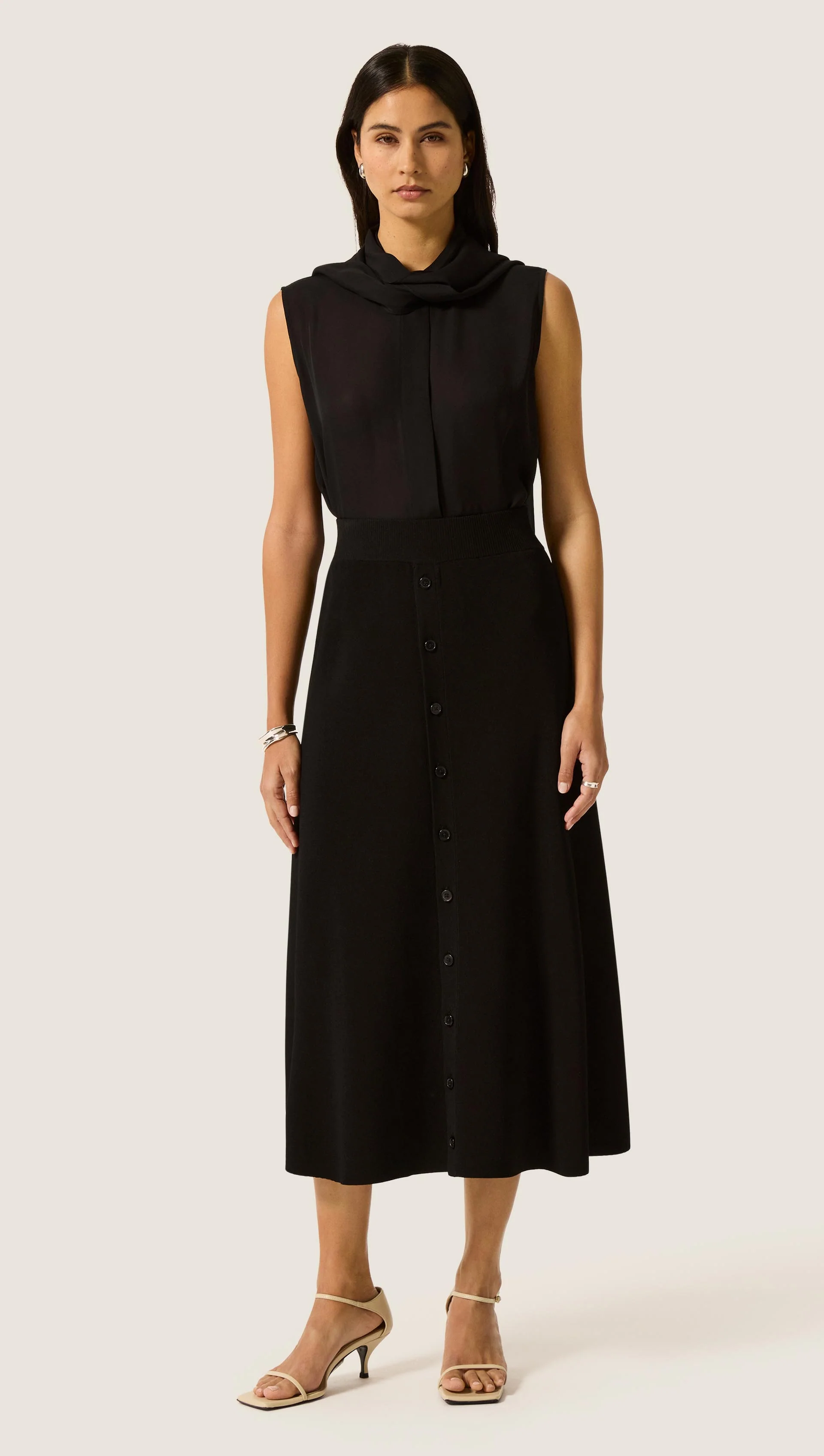 Fulton Skirt in Viscose | Black