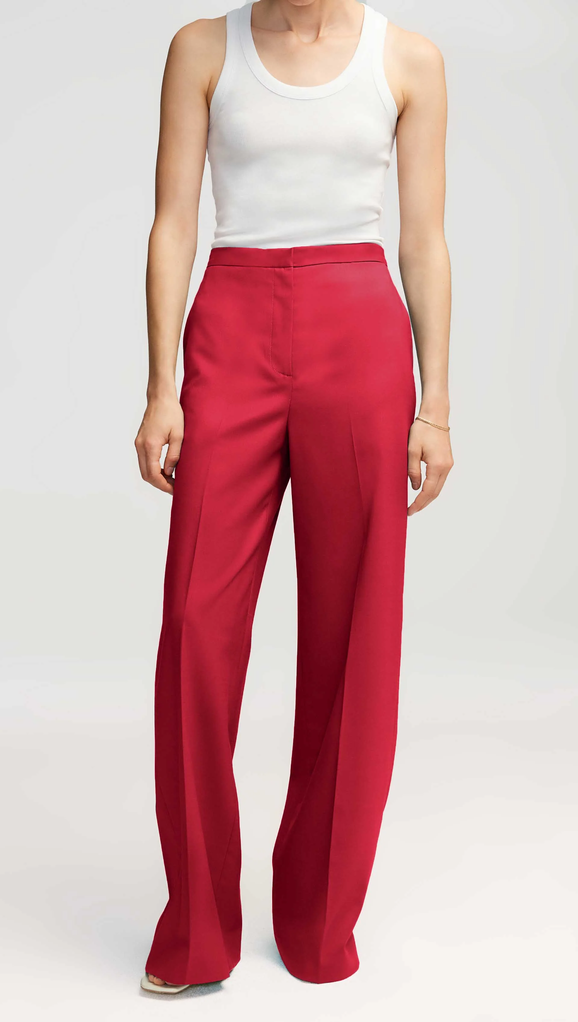 Jones Trouser in Seasonless Wool | Carmine - Image 3