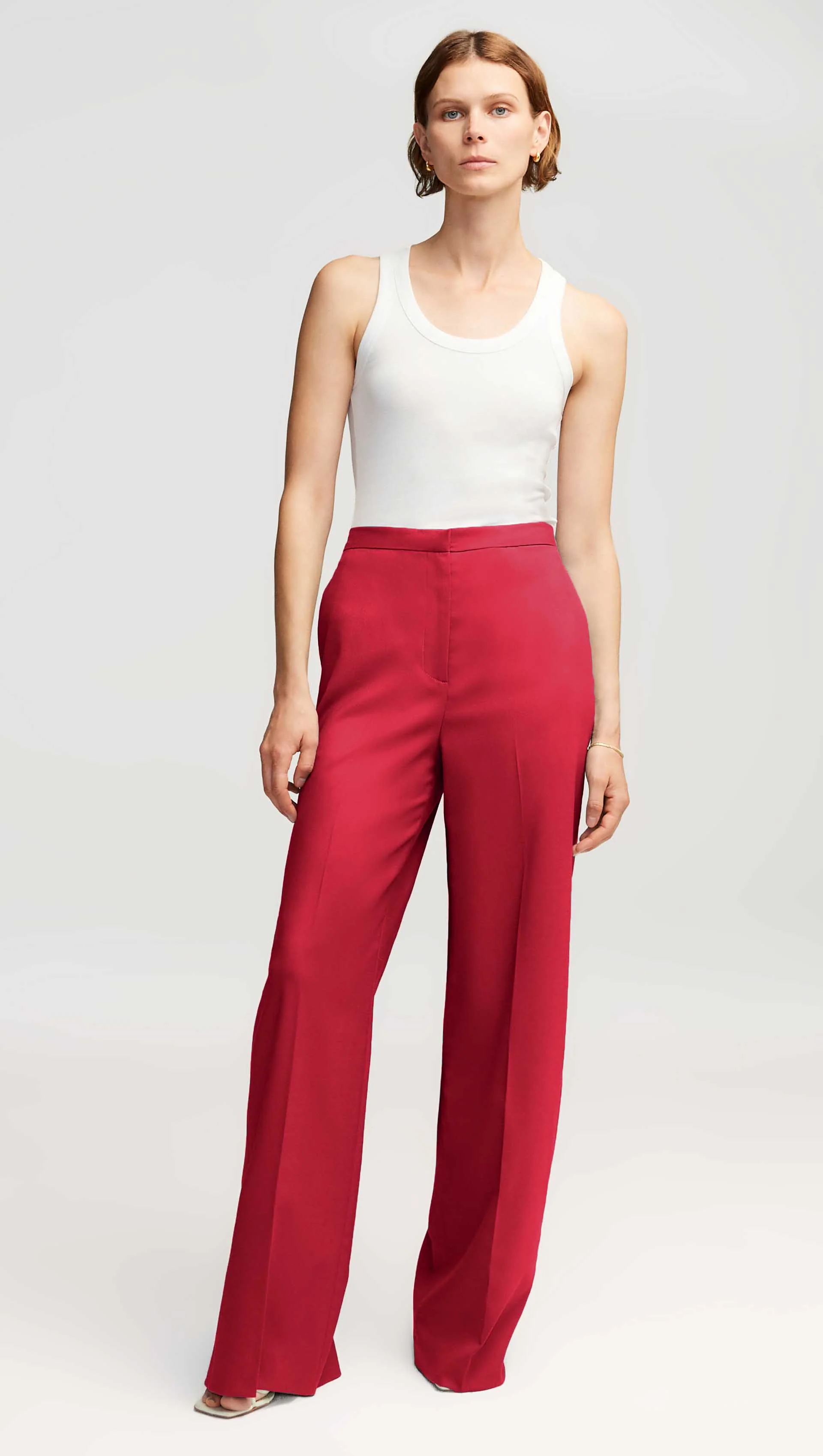 Jones Trouser in Seasonless Wool | Carmine - Image 4