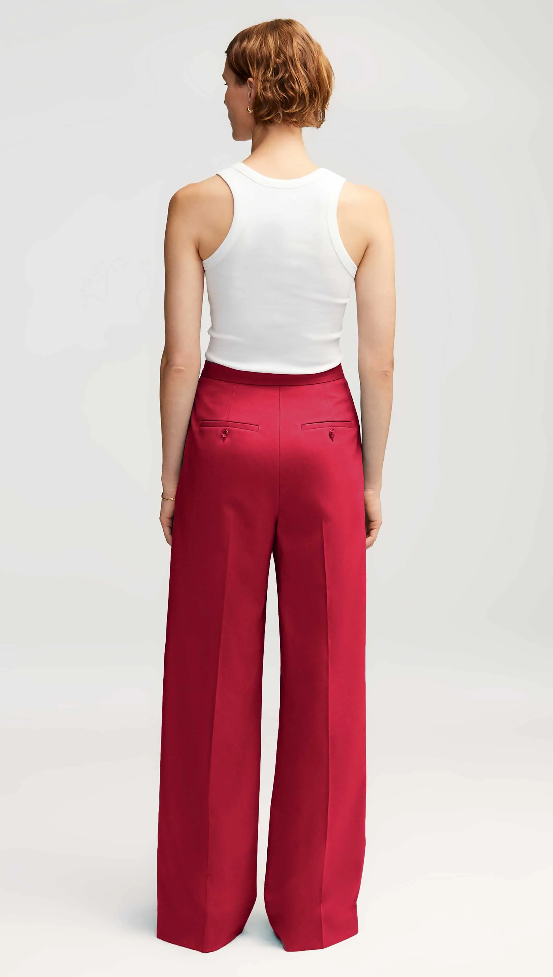 Jones Trouser in Seasonless Wool | Carmine - Image 5