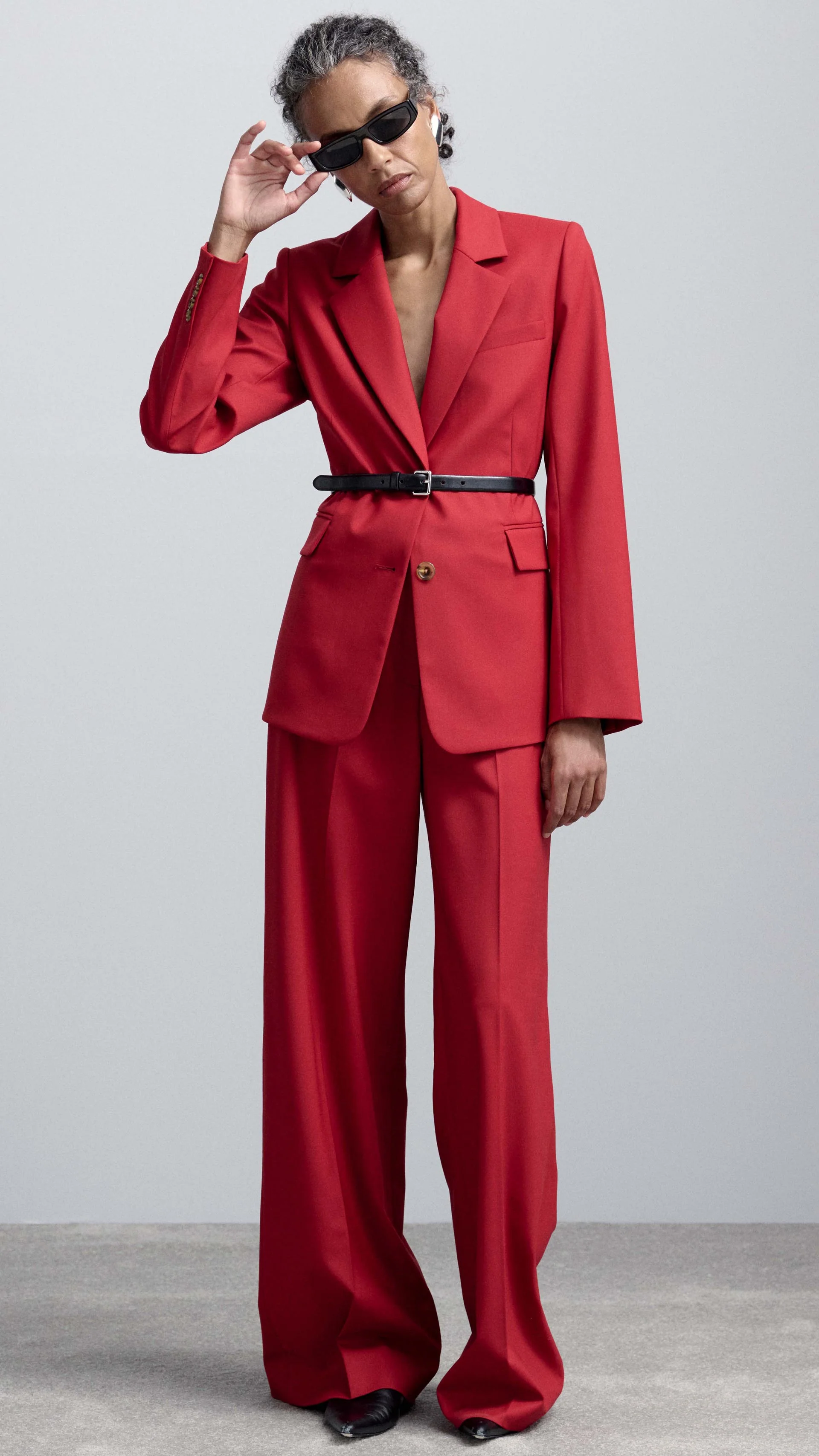 Jones Trouser in Seasonless Wool | Carmine - Image 8