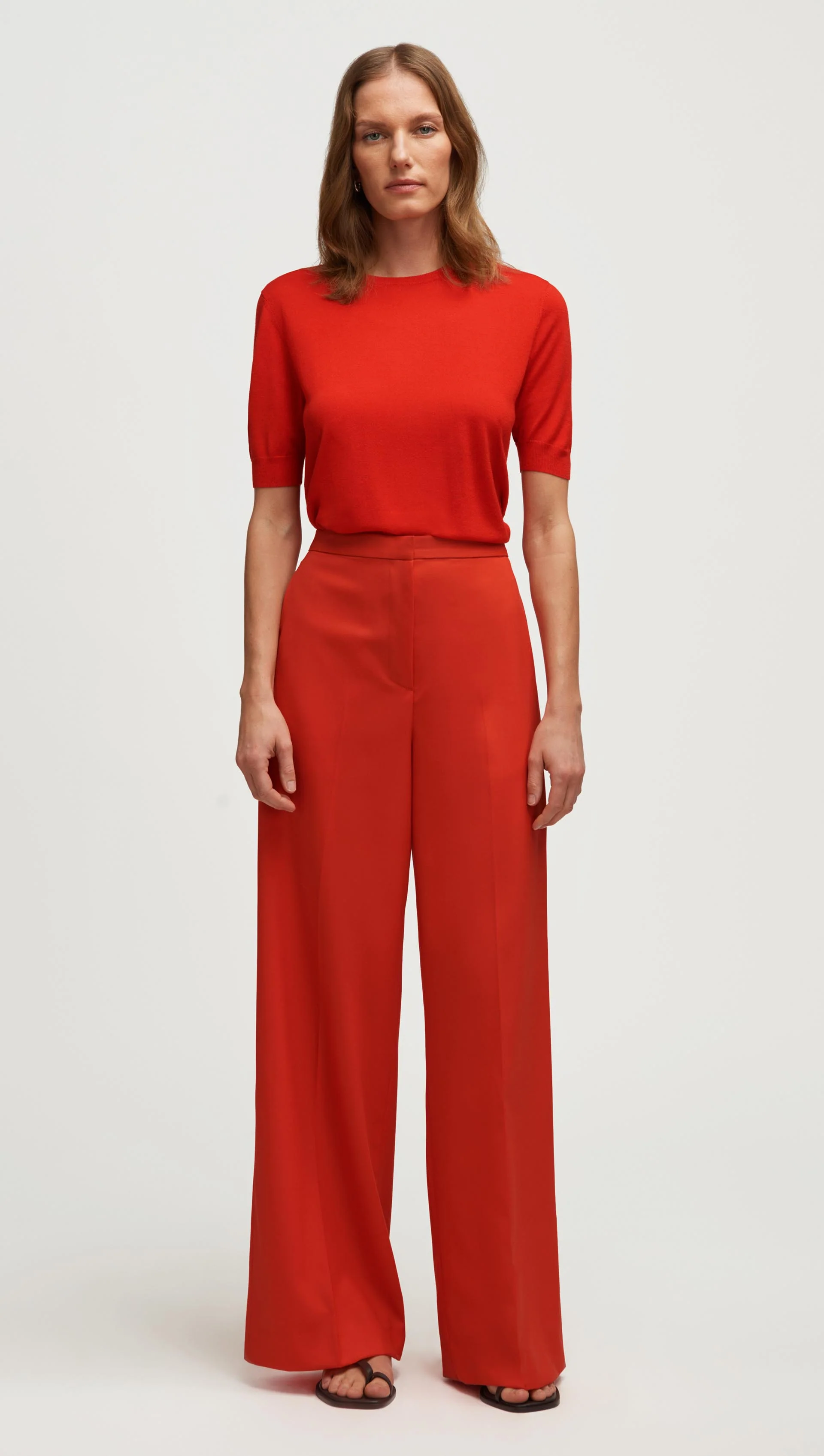 Jones Trouser in Seasonless Wool | Orange