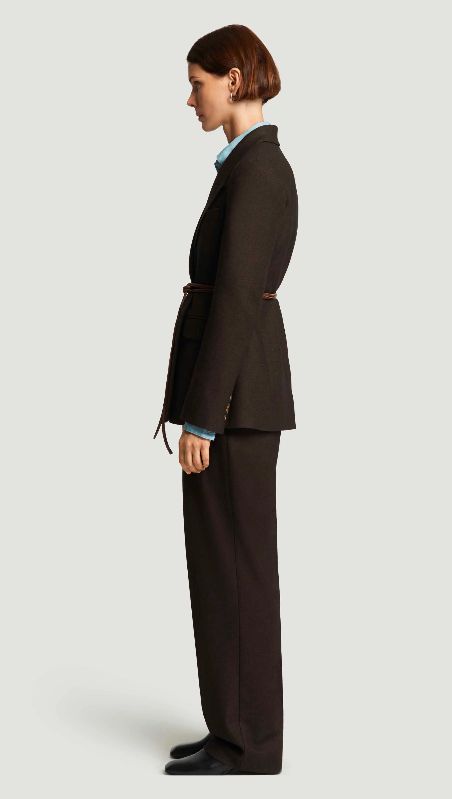 Lenox Blazer in Brushed Wool | Brown - Image 4