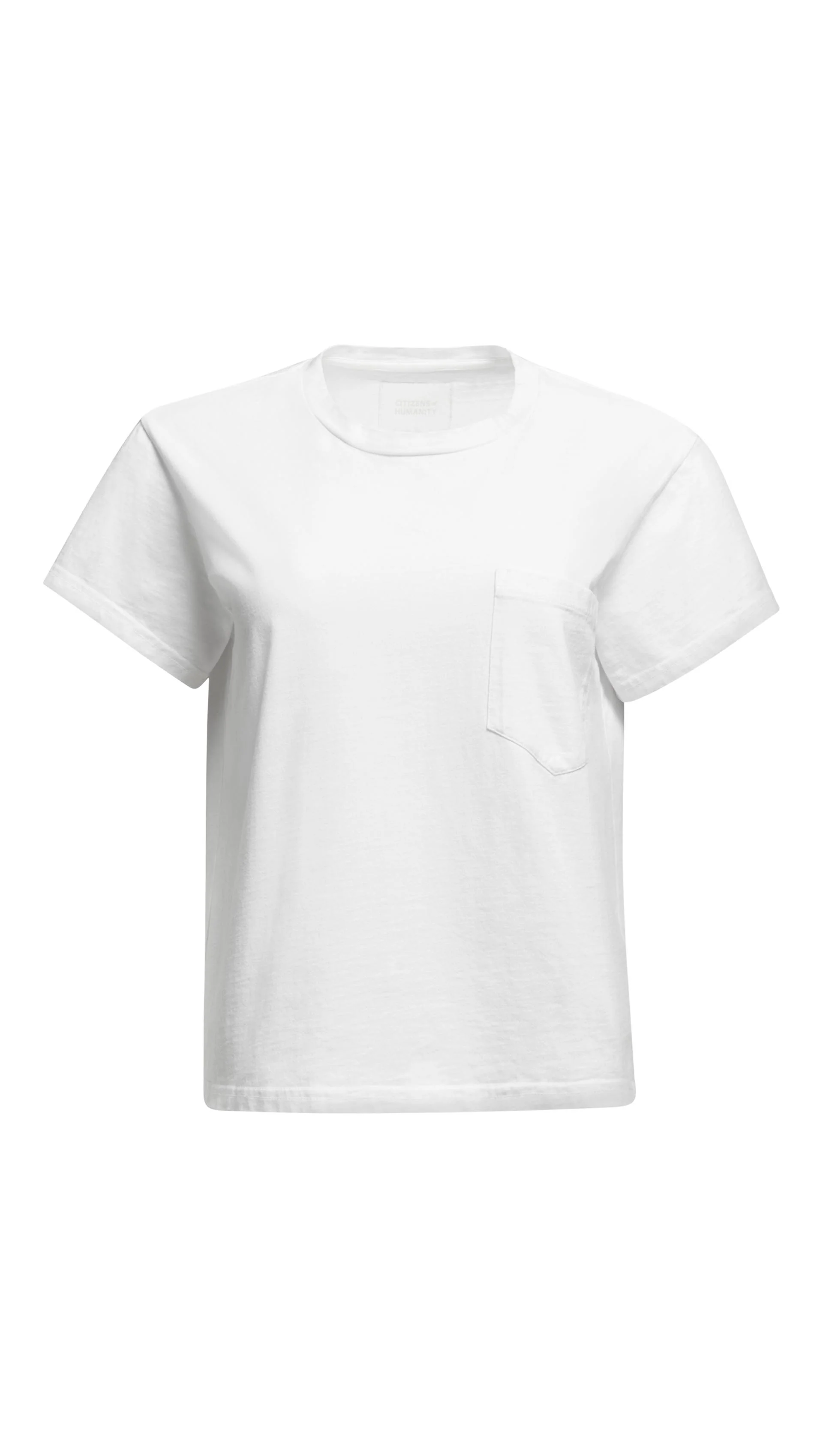 Maybelle Pocket Tee in Cotton | White - Image 6