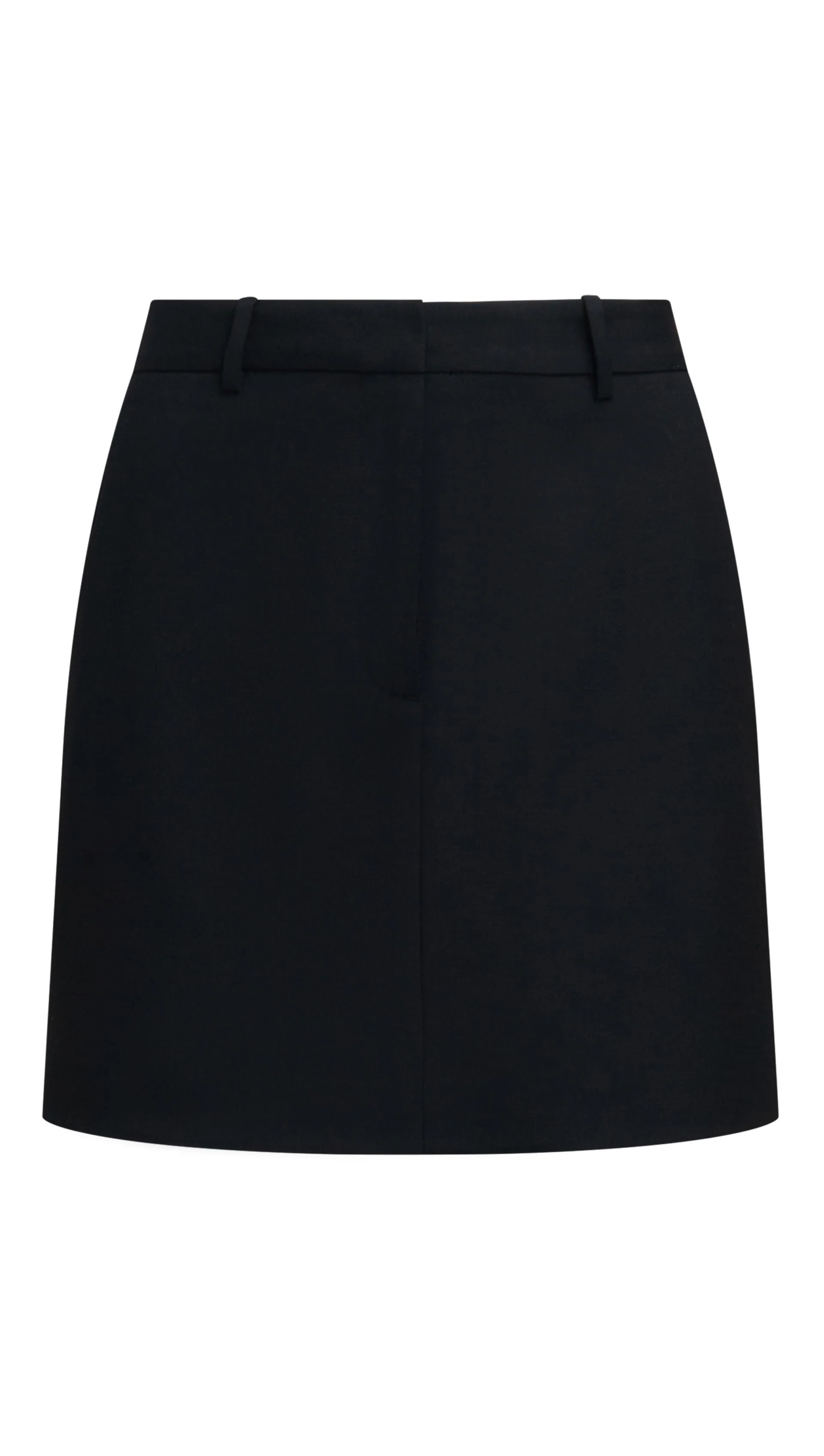 Mini Tailored Skirt in Seasonless Wool | Black - Image 12