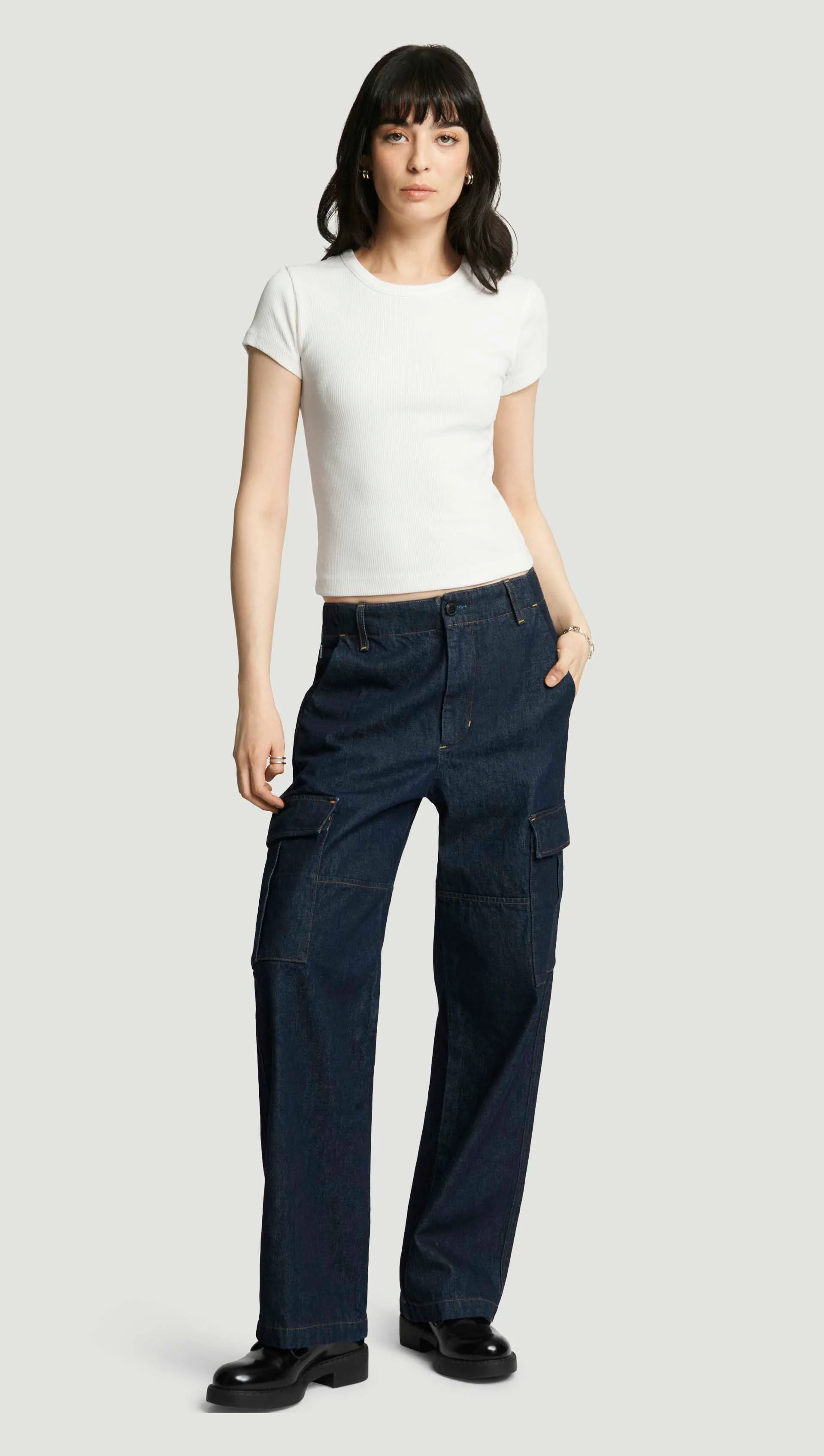 Nello Tee in Rib Knit | Pashmina - Image 3