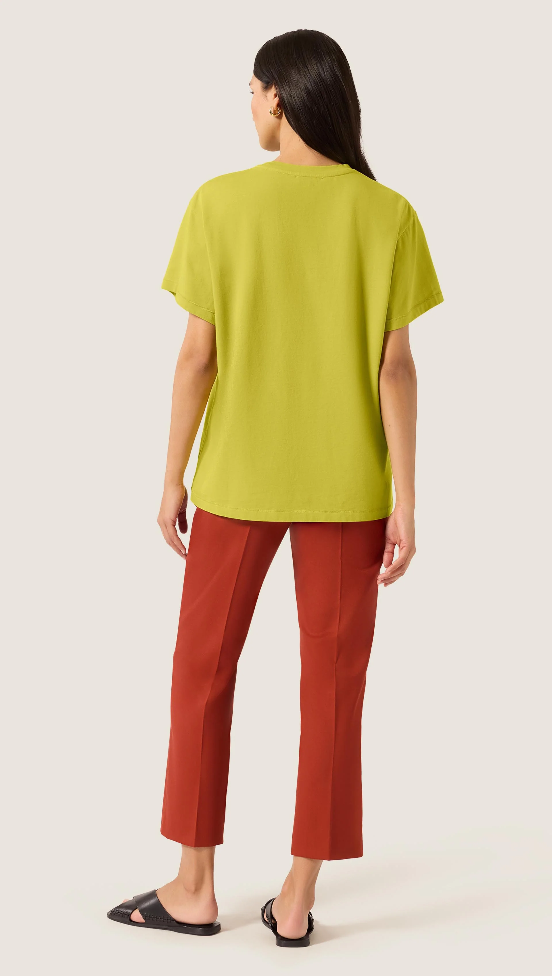 Oversized Pocket Tee in Cotton Jersey | Chartreuse - Image 5